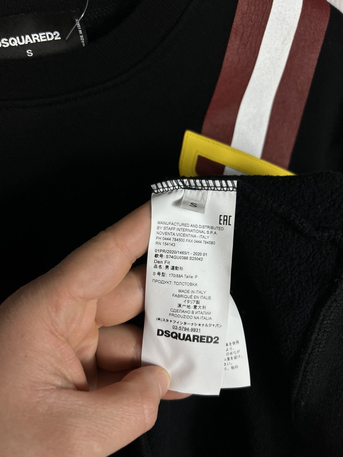 Dsquared2 DSQ2 Dsquared2 Big Logo Sweatshirt Size S Black Made Italy Size US S / EU 44-46 / 1 - 14 Thumbnail