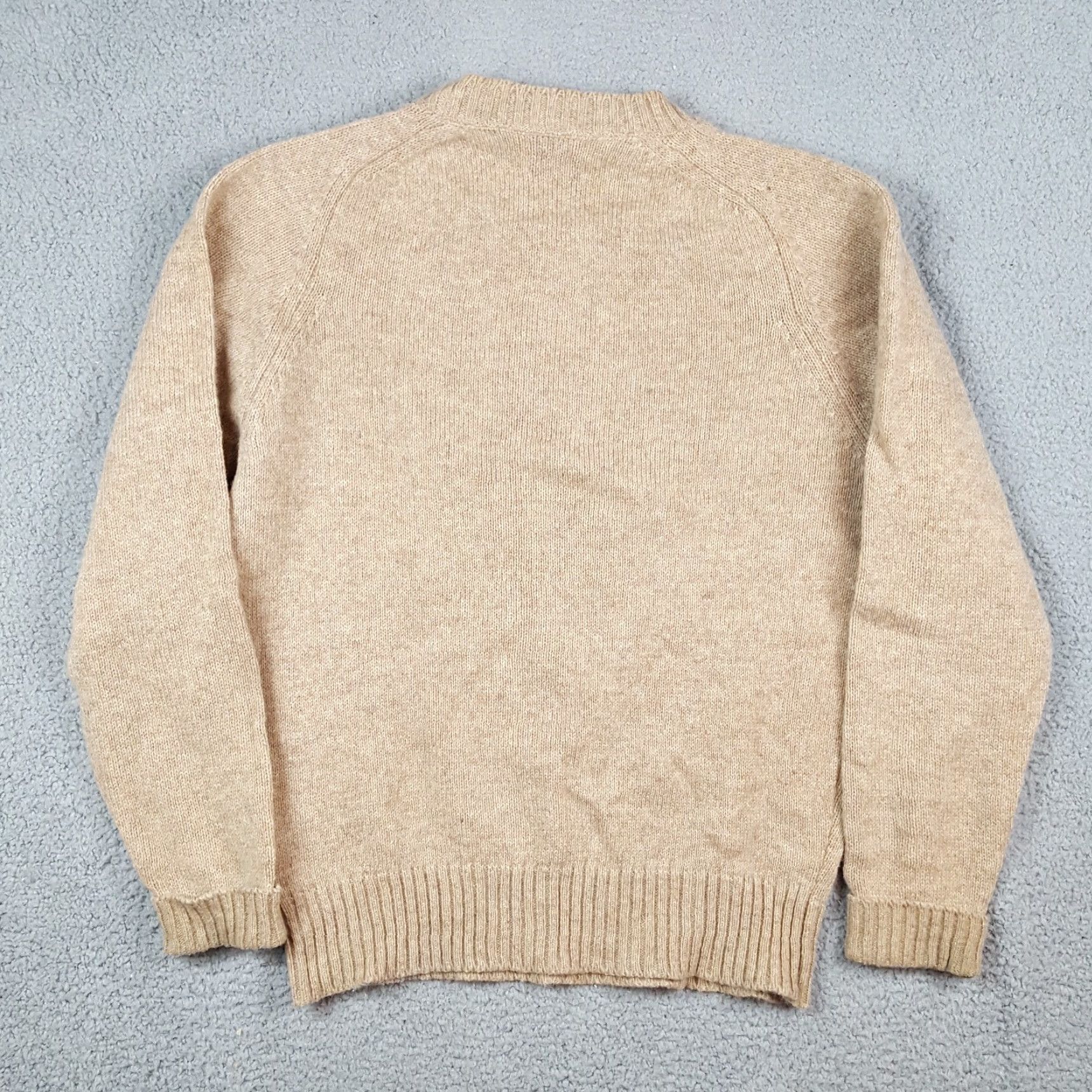 JCPenney Vintage JCPenney 80s Men's Beige Knit Pullover Sweater Size Small Casual Grunge Preppy Fall Winter Size US S / EU 44-46 / 1 - 6 Thumbnail