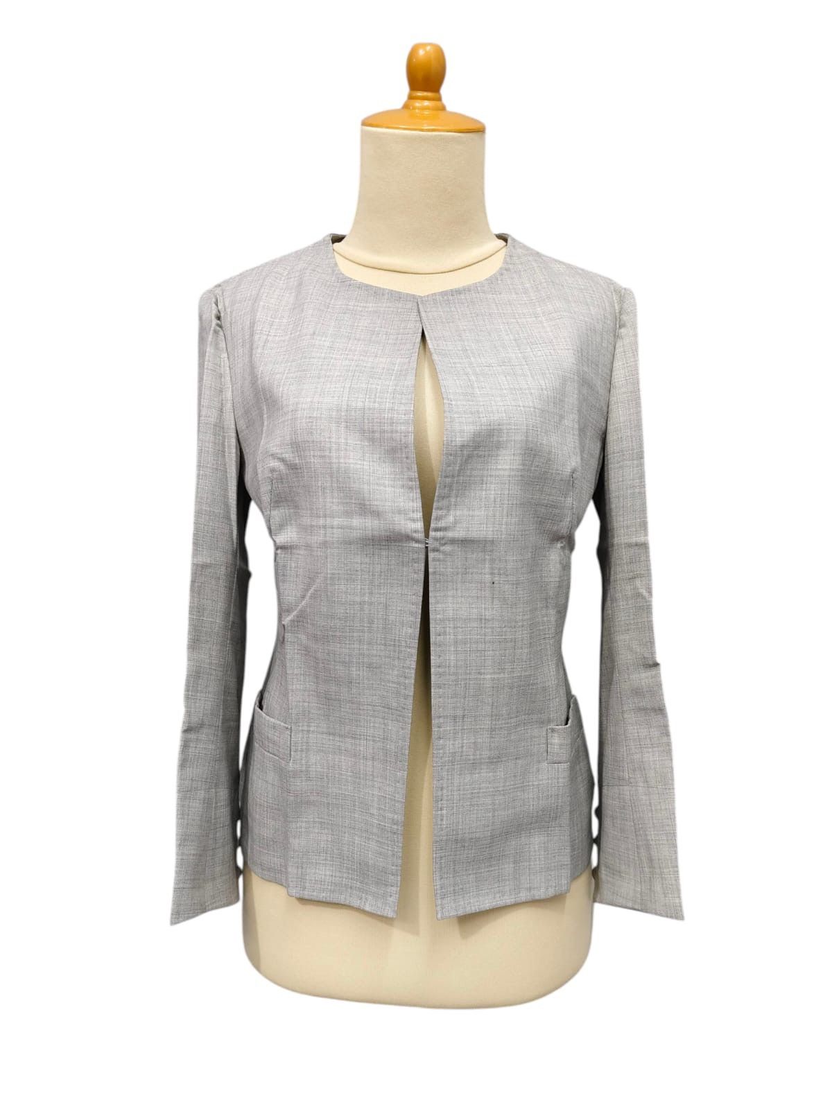 Yohji Yamamoto Y's by Yohji Yamamoto Archive Sample Collarless Grey Blazer Size M / US 6-8 / IT 42-44 - 1 Thumbnail