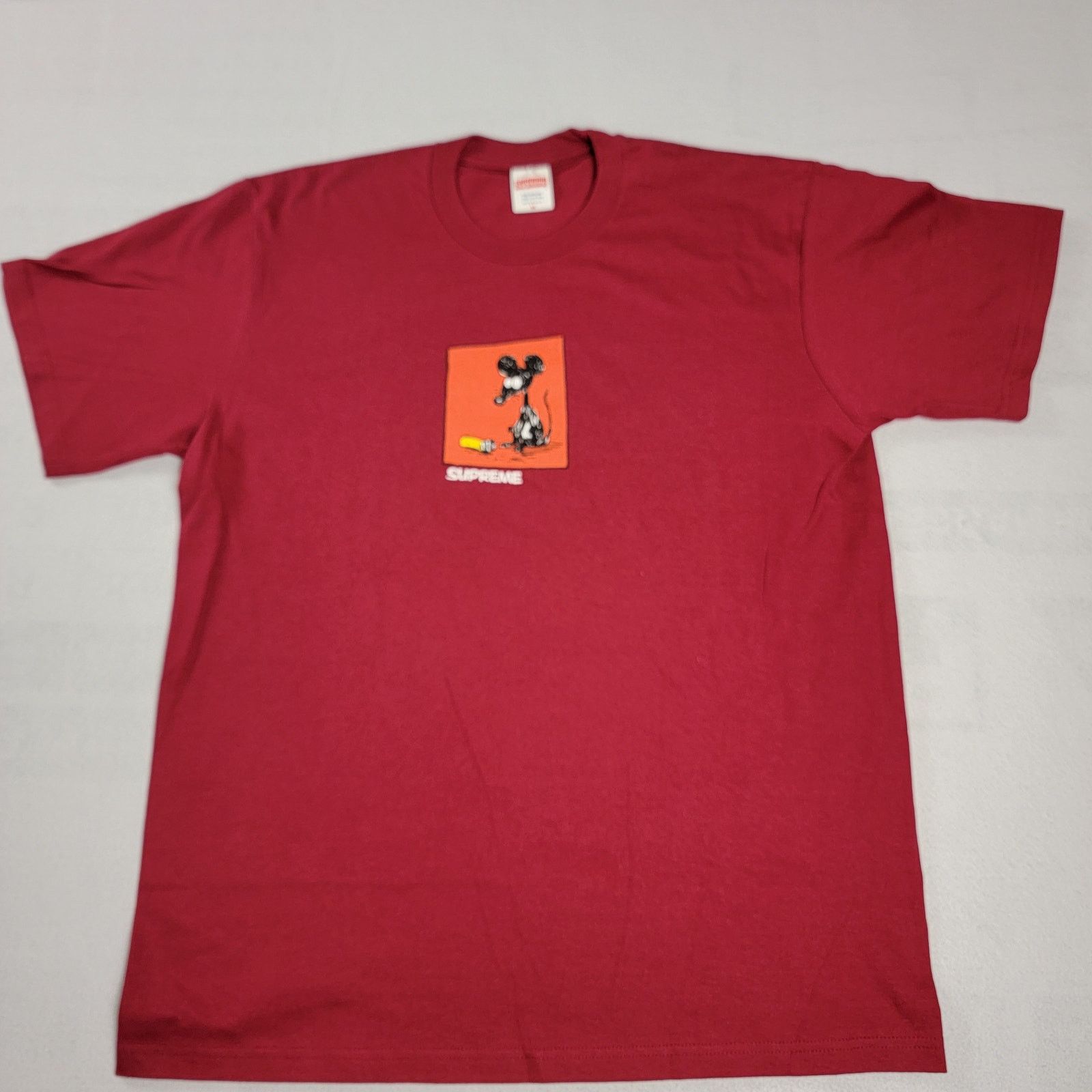Supreme Supreme Red Mouse Tee Sz M (658-661) Size US M / EU 48-50 / 2 - 1 Thumbnail