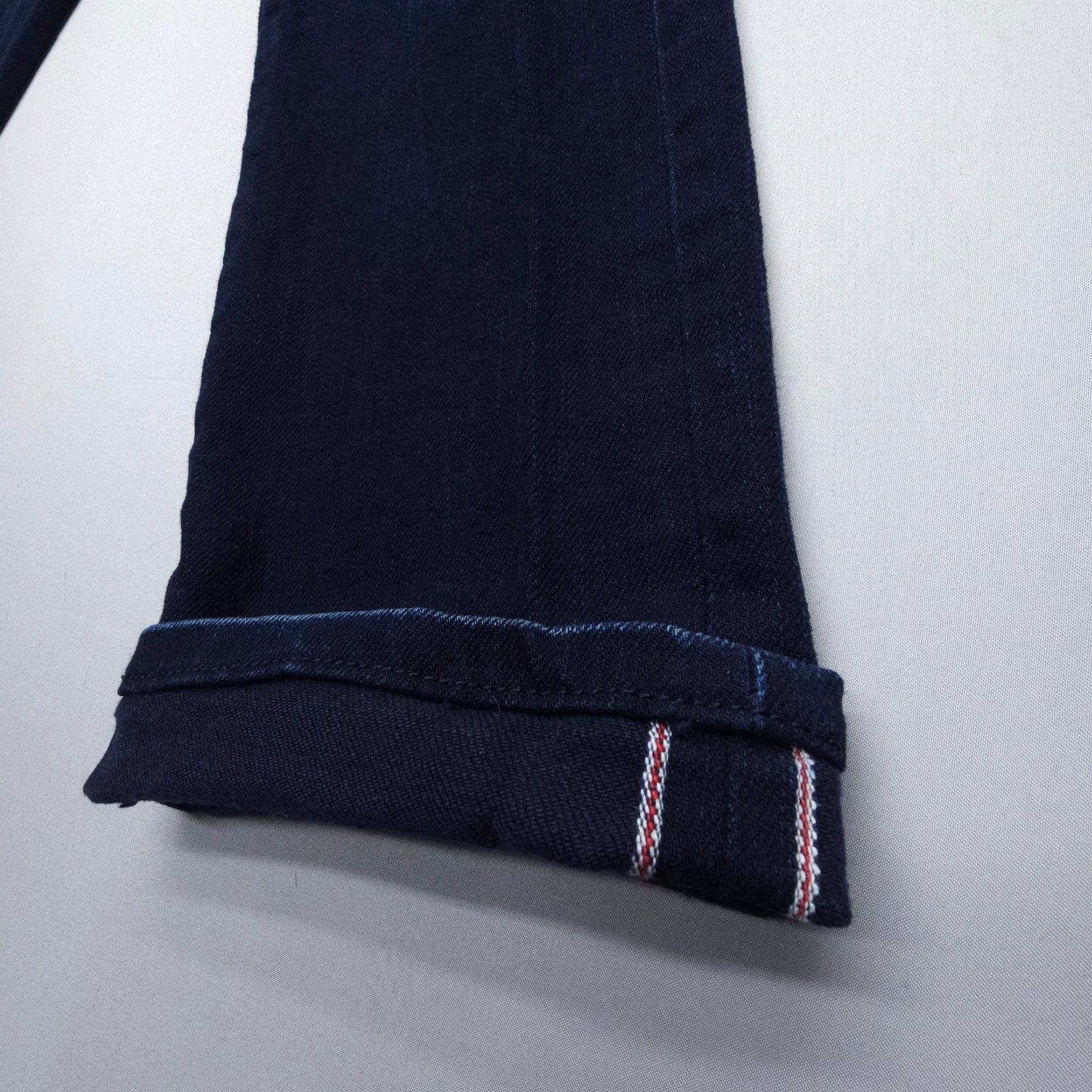 Vintage Naked & Famous Denim Skinny Jeans Indigo Stretch Selvedge Mens 31 x 28 Dark Wash Regular 5-Pocket Denim Cotton Blend Blue Jeans Mens Size US 31 - 2 Thumbnail