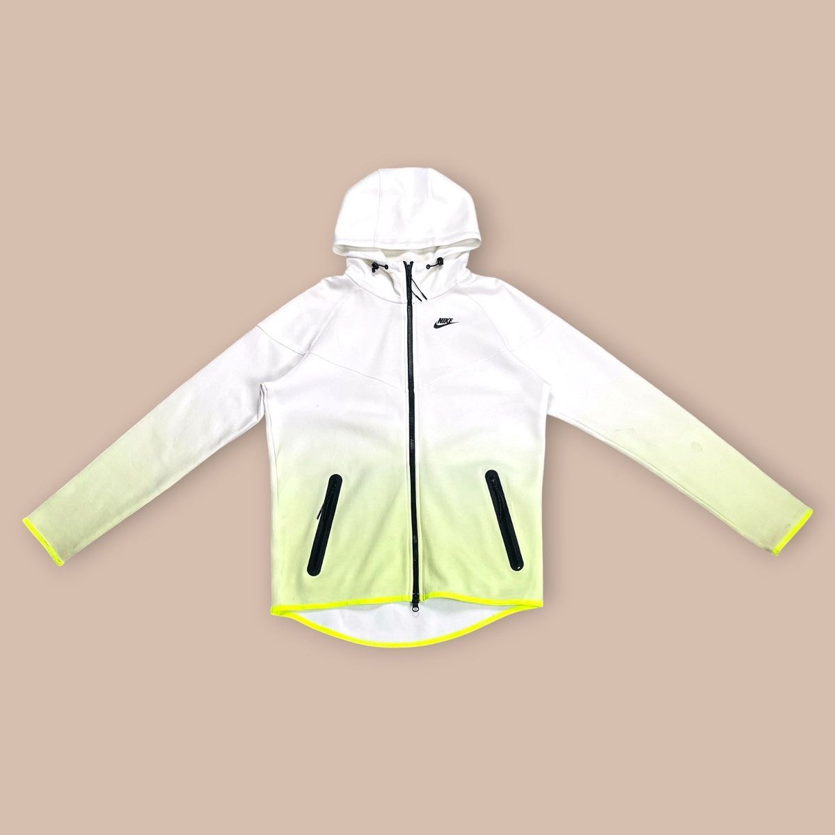 Nike Nike Tech Fleece Fade WHITE/VOLT Windrunner Hoodie Size US L / EU 52-54 / 3 - 2 Thumbnail