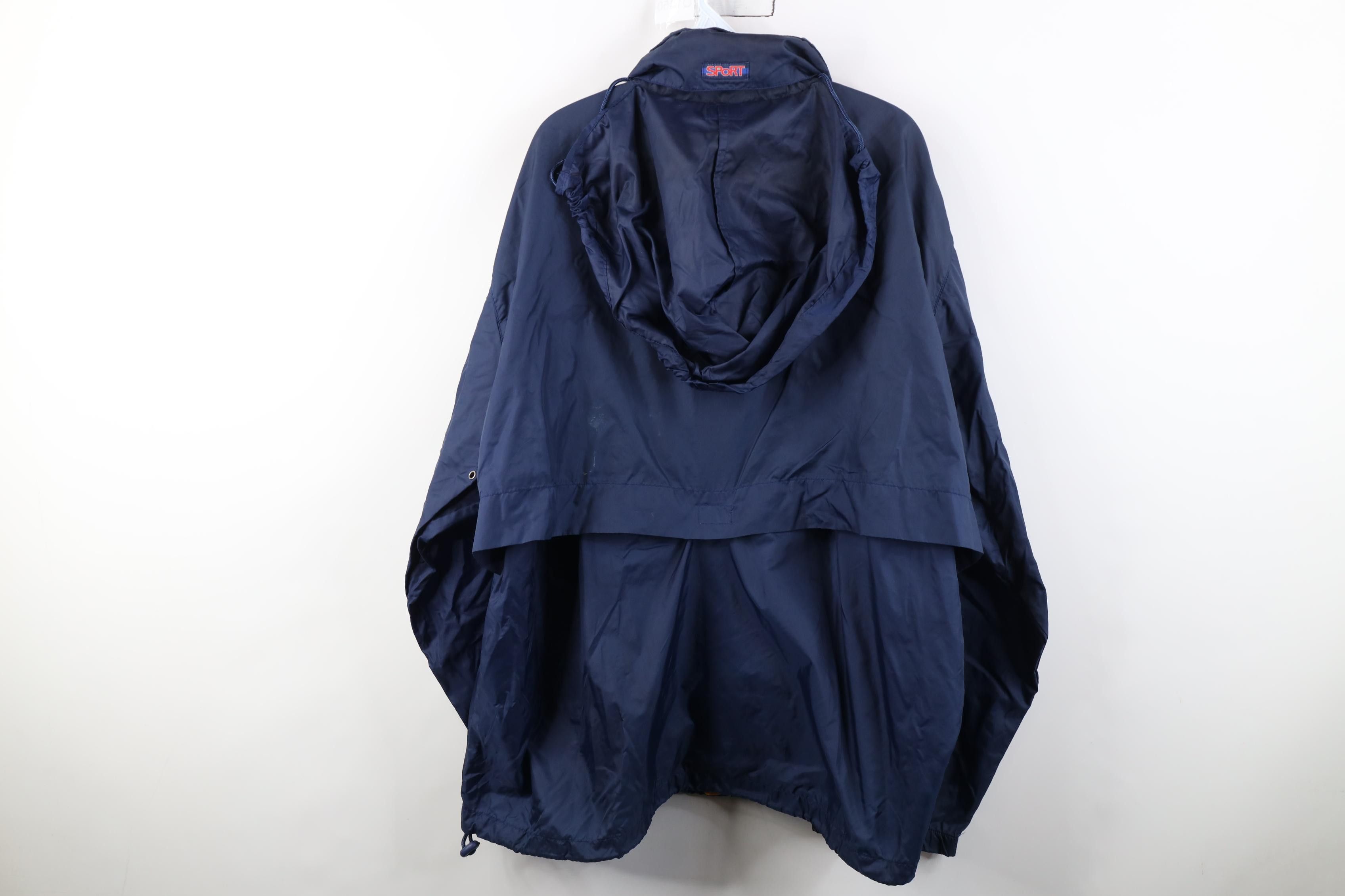 Vintage Vintage 90s Sunoco Gas Full Zip Hooded Windbreaker Jacket Size US XL / EU 56 / 4 - 17 Thumbnail
