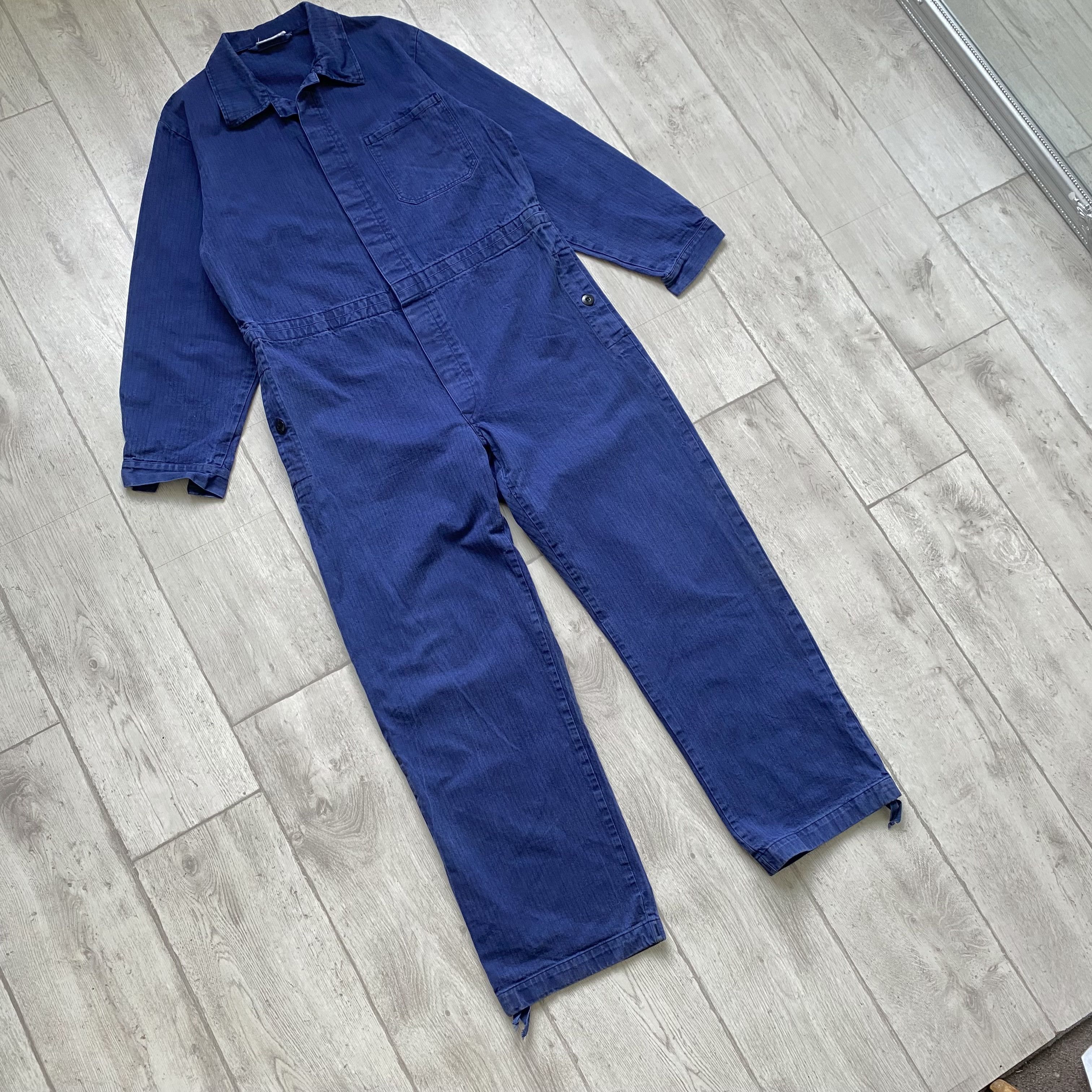 Le Laboureur ⚙️ Vintage Faded French work Coverall Sanfor jumpsuit Size US 32 / EU 48 - 11 Thumbnail