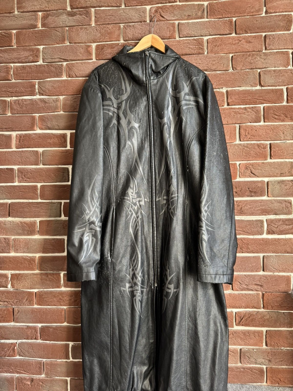 Vintage Vintage Faux Leather Tribal Rave Coat Jacket Rock Punk L Size US L / EU 52-54 / 3 - 1 Thumbnail