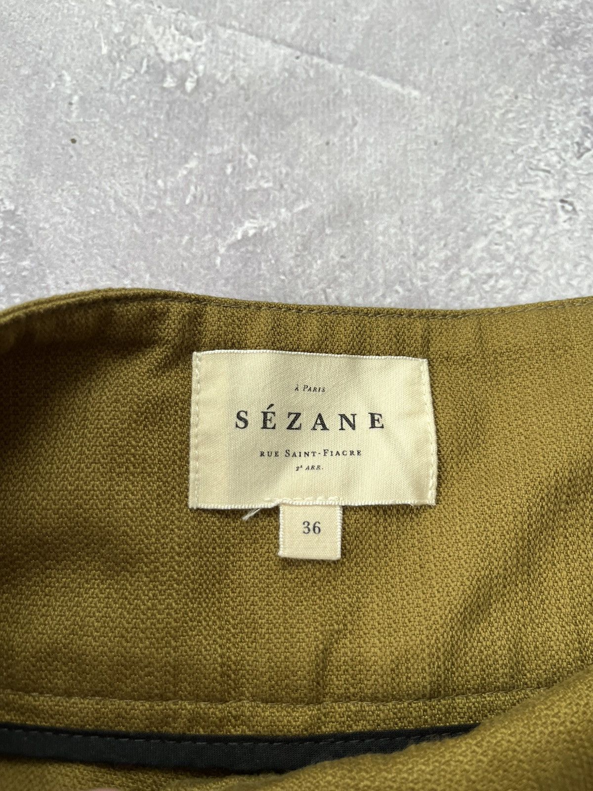Sezane Sézane Cotton/Linen Belted Trousers Pants Size 36 Size 26" / US 2 / IT 38 - 6 Thumbnail