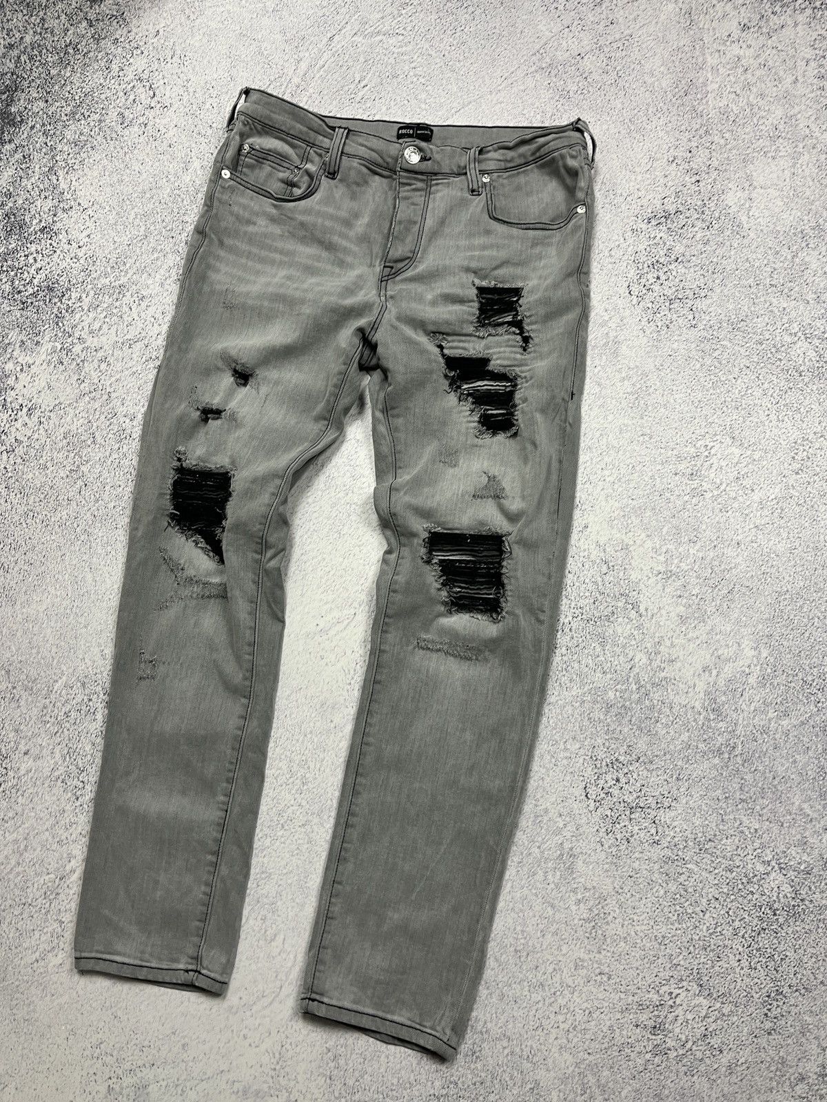Japanese Brand × True Religion True Religion Rocco Distressed Relaxed Skinny Jeans Y2k Rare Size US 34 / EU 50 - 4 Thumbnail