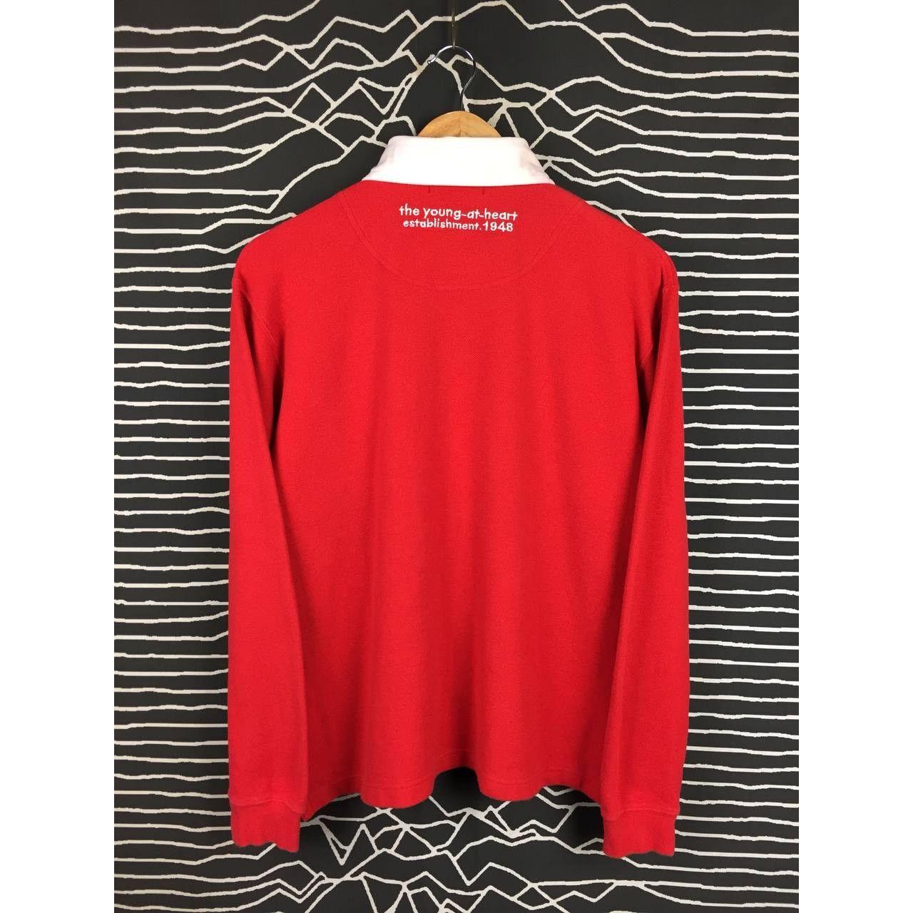 Japanese Brand VAN JAC The Young At Heart Long Sleeve Rugby Polo Tee Size US L / EU 52-54 / 3 - 8 Thumbnail