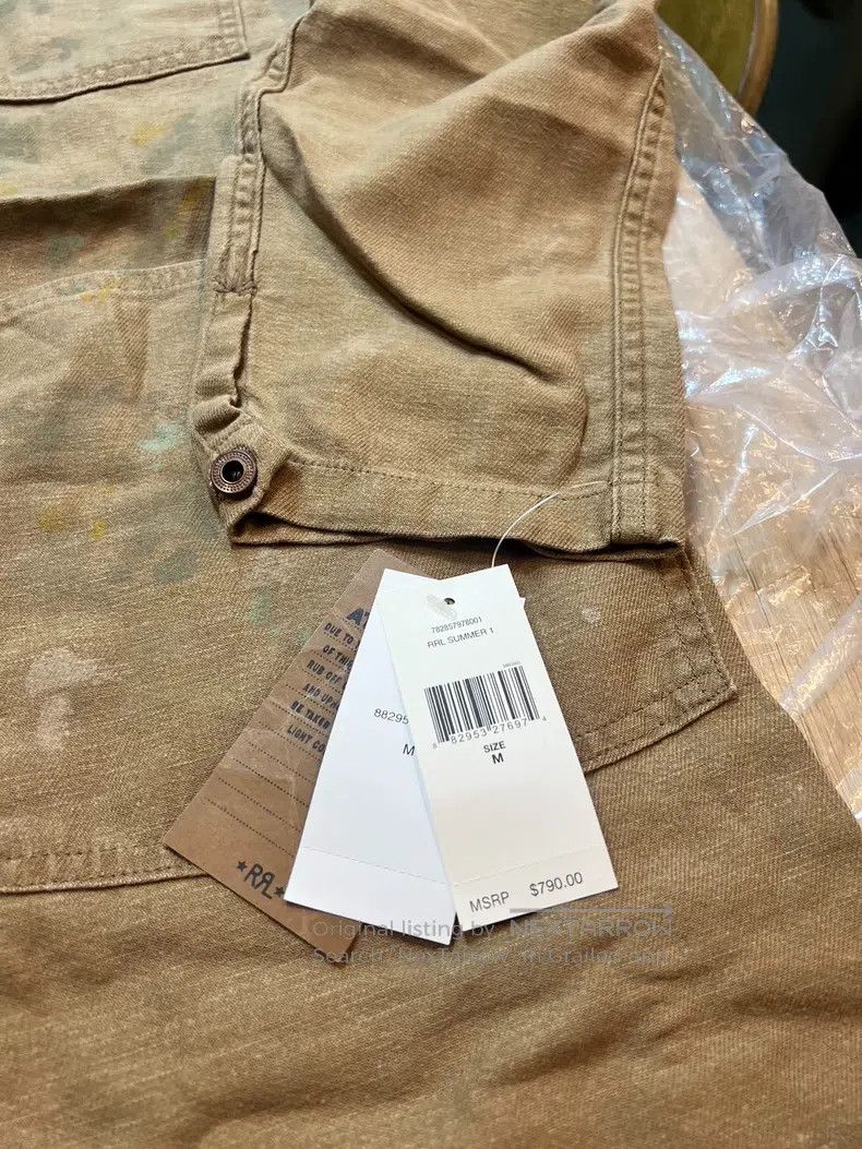 RRL Ralph Lauren RRL Ralph Lauren Cotton and linen painter splashed ink wor Size US M / EU 48-50 / 2 - 7 Thumbnail