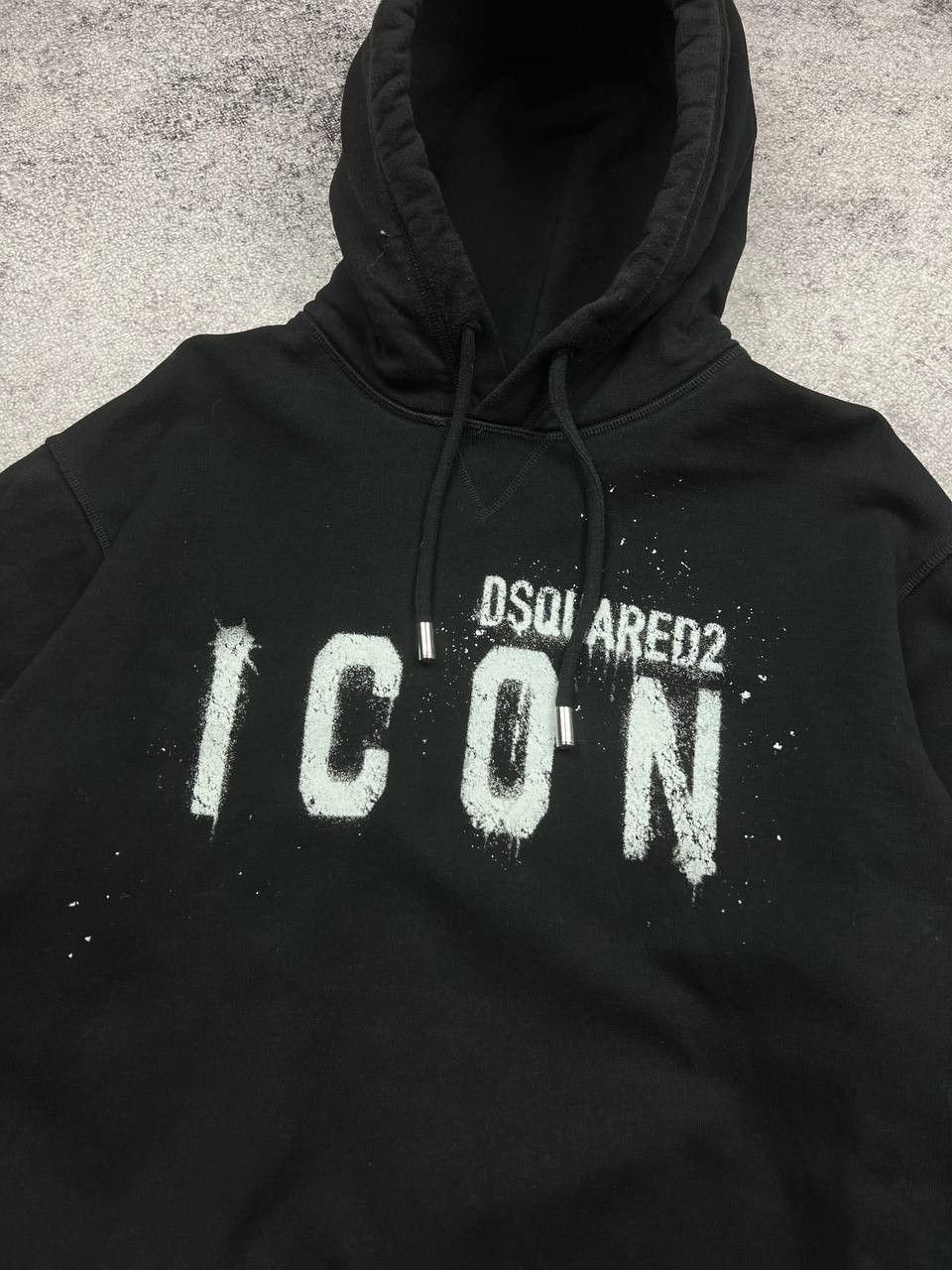 Dsquared2 Dsquared2 ICON Black Hoodie Big Logo Sweatshirt Size US L / EU 52-54 / 3 - 4 Thumbnail