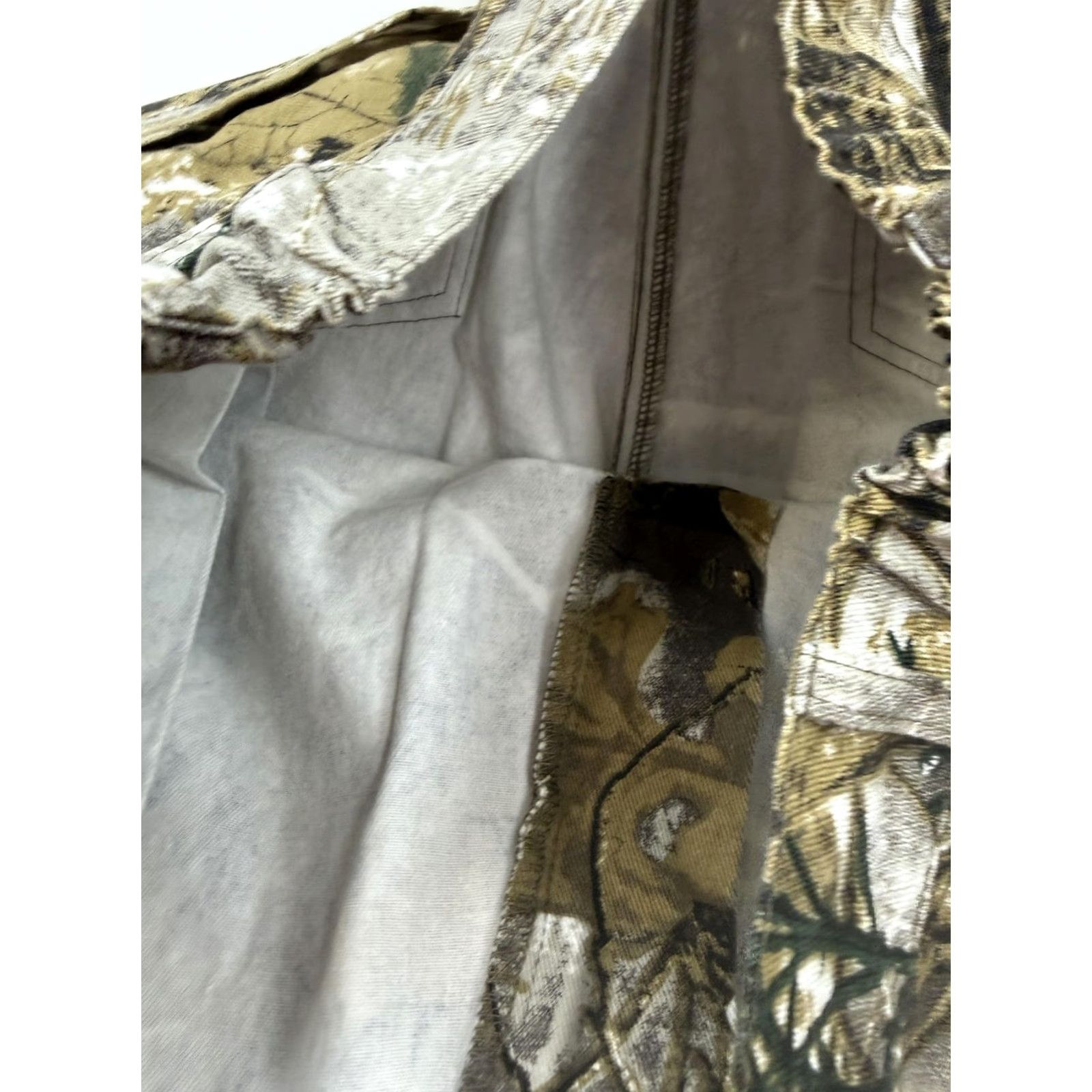Vintage Camo Cargo Pants Mens Large Real Tree Elastic Waist Relaxed Fit Workwear Size US 33 - 7 Thumbnail
