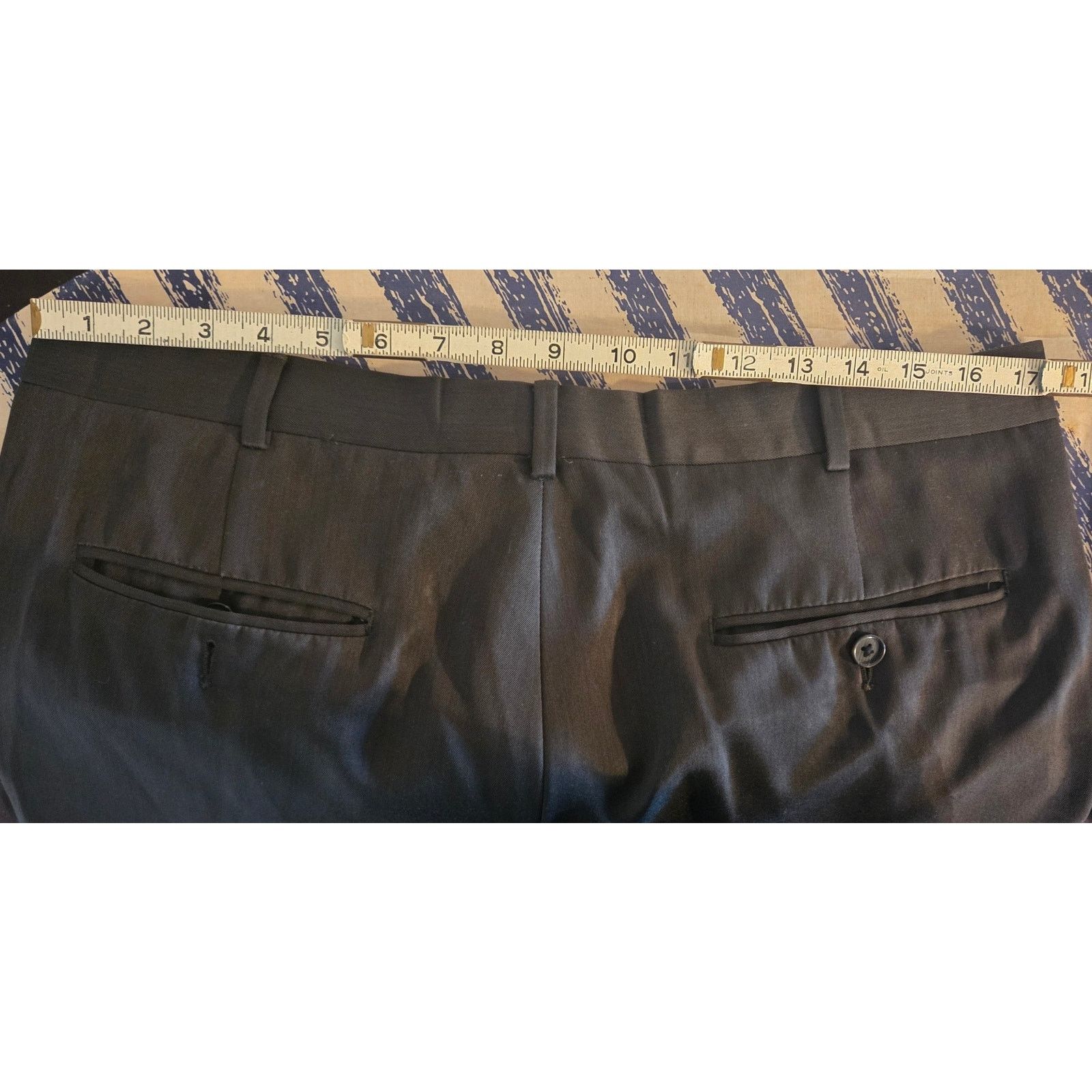 Perry Ellis Perry Ellis Portfolio Black Business Pants - Size W34 L32 Size 34" / US 12 / IT 48 - 4 Thumbnail