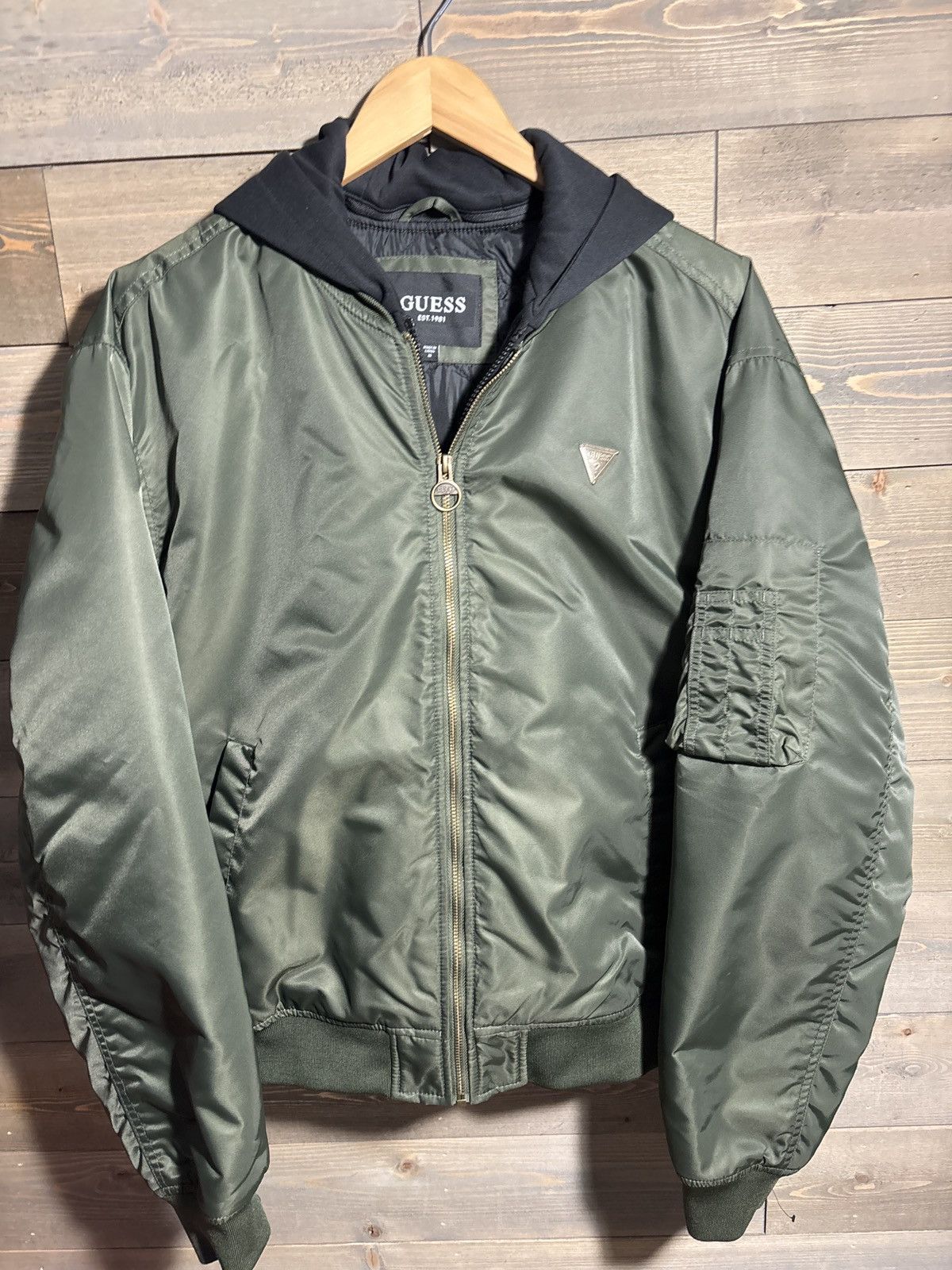 Guess Guess Bomber Jacket W/Removable Hood. Size US M / EU 48-50 / 2 - 1 Thumbnail