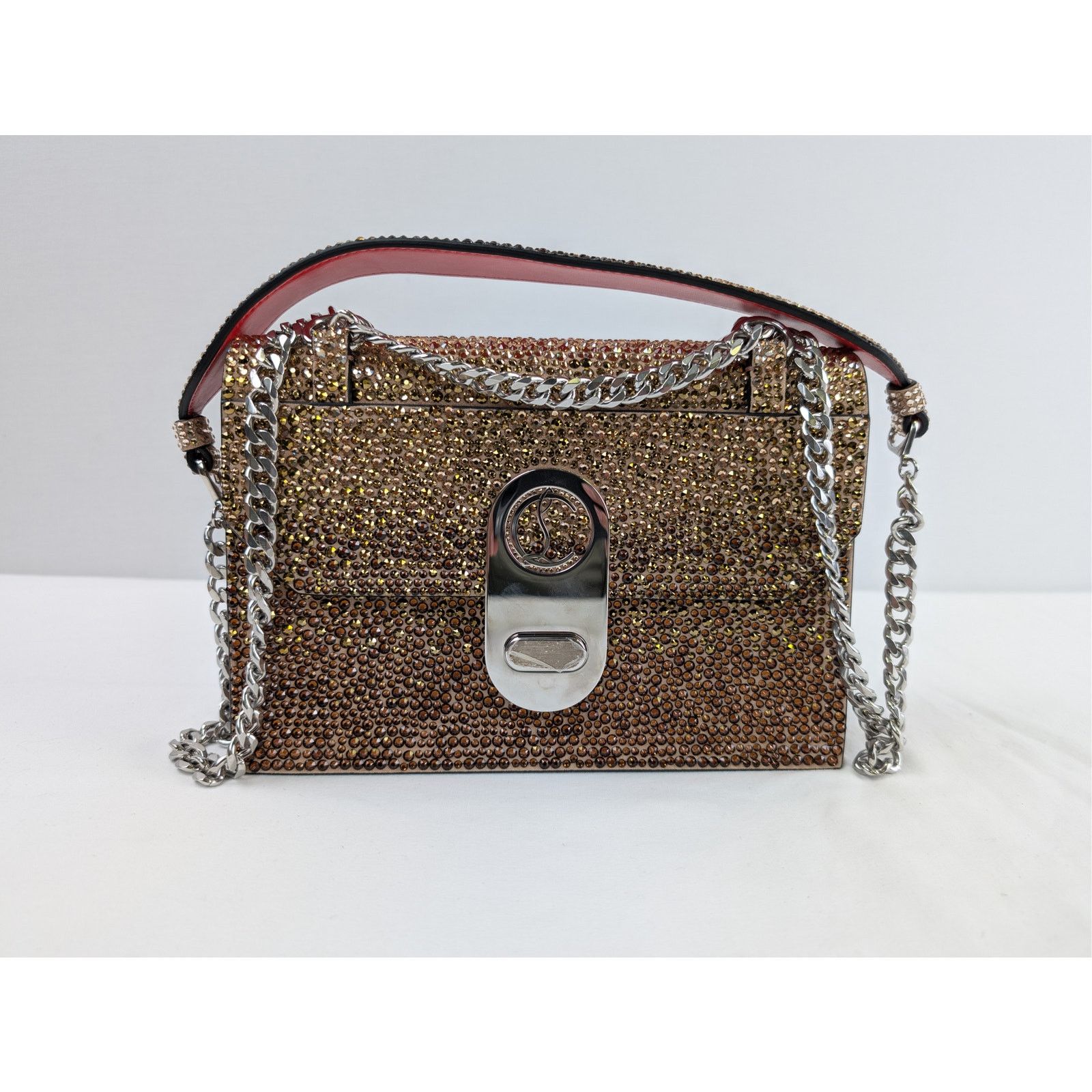 Christian Louboutin o1rshd1 Size: OS / Elisa Small VV/Strass Degrade Bag in Nude Size ONE SIZE - 11 Thumbnail