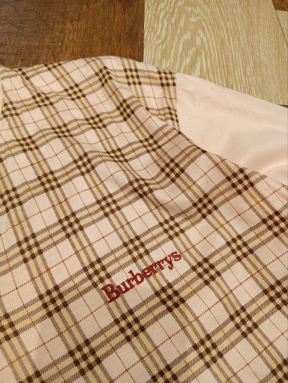 Burberry BURBERRYS JAPAN NOVA CHECK COTTON HENLEY NECK KNIT Size US L / EU 52-54 / 3 - 5 Thumbnail