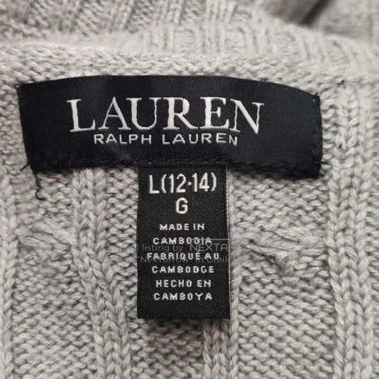 Polo Ralph Lauren Ralph Lauren Kids Cotton Logo Cable Knit Sweater L. Size L / US 10 / IT 46 - 3 Thumbnail