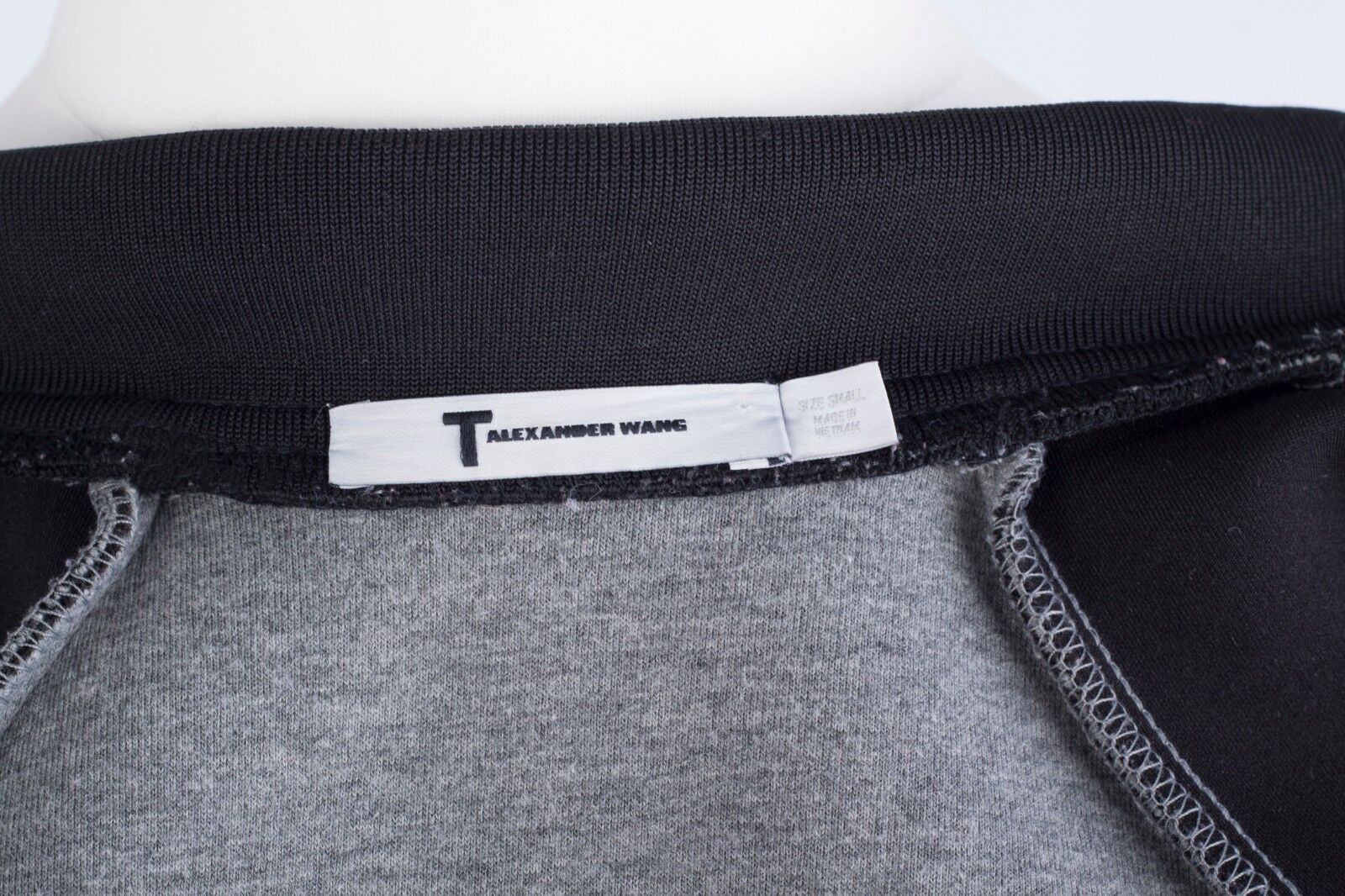 Alexander Wang × T by Alexander Wang T Alexander WANG Women's Bomber, Gray Sleeve, Black Body Size S / US 4 / IT 40 - 10 Thumbnail
