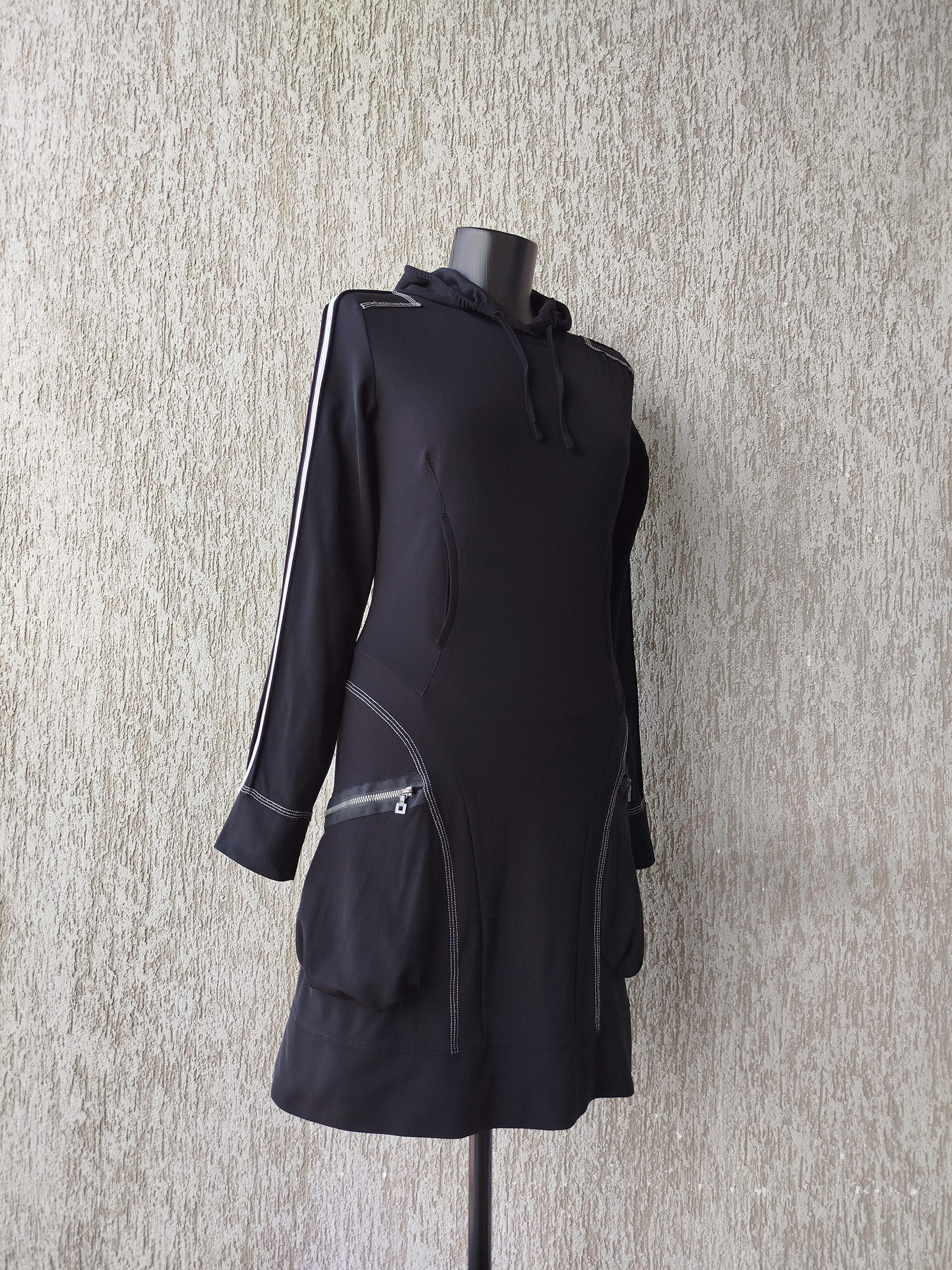 Marithe + Francois Girbaud Dress Long Sleeve Hooded Pockets Avant Garde Vintage Size L Size L / US 10 / IT 46 - 5 Thumbnail