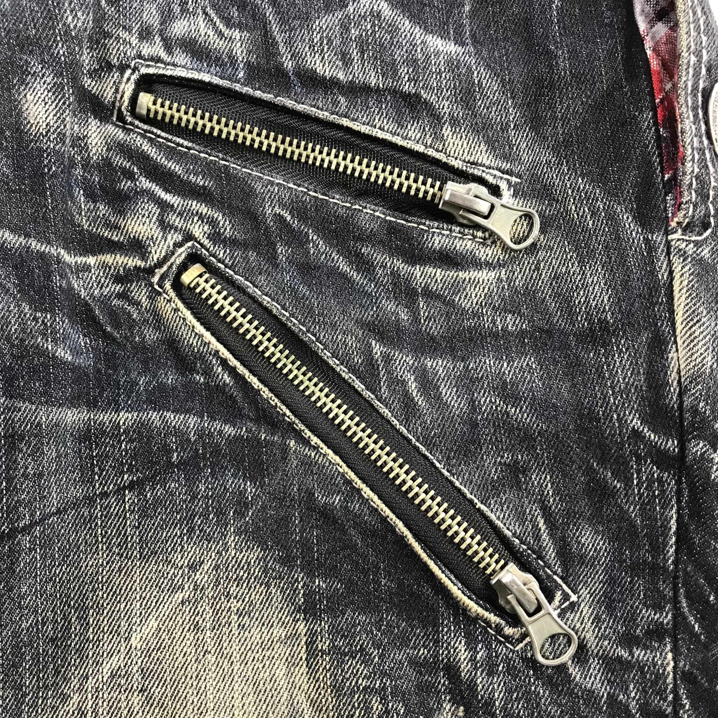 Japanese Brand Japanese Brand Roddie Double Waist Jeans Punk Denim KJ3192 Size US 32 / EU 48 - 8 Thumbnail