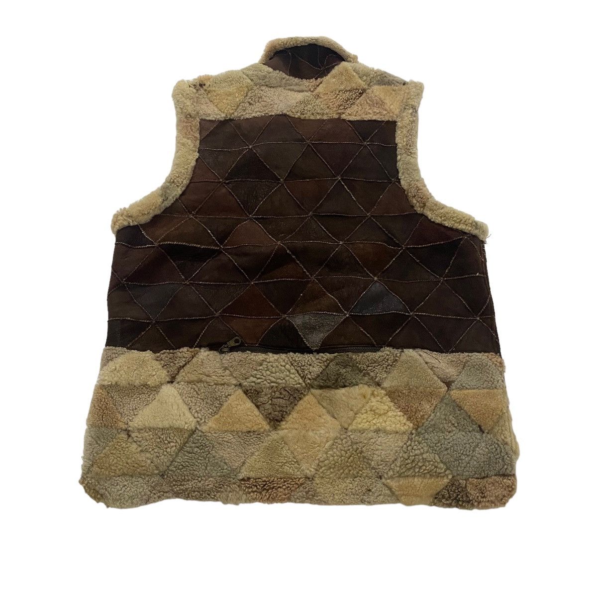 Japanese Brand × Leather ✨Nice design All American patchwork leather vest jacket Size US M / EU 48-50 / 2 - 3 Thumbnail