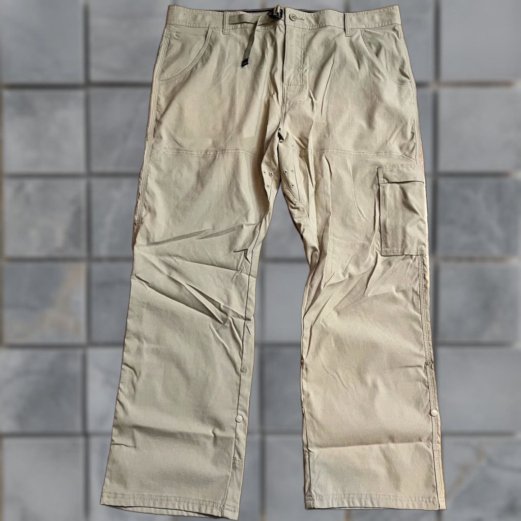 Prana Prana Pants Mens 40 Beige STRETCH ZION II RegularFit Cargo Hiking Regular Mens 40 Beige 29in Inseam Size US 40 / EU 56 - 1 Thumbnail