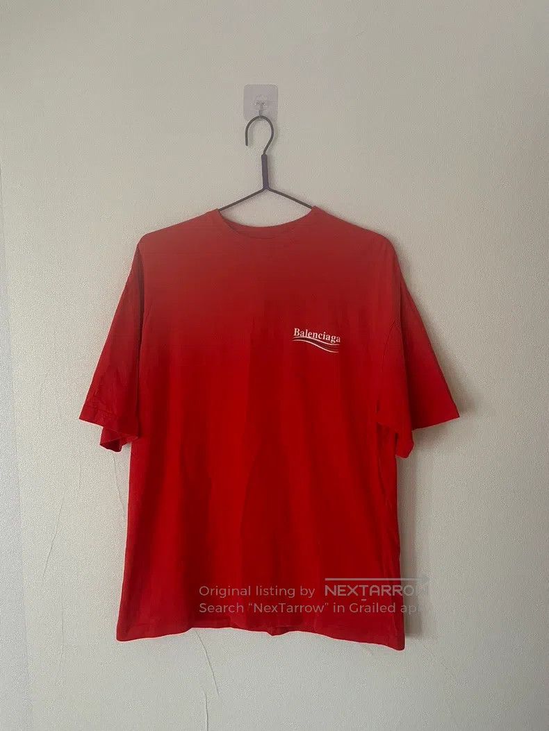 Balenciaga Balenciaga Red Hot Wave T-Shirt Size US XS / EU 42 / 0 - 1 Thumbnail