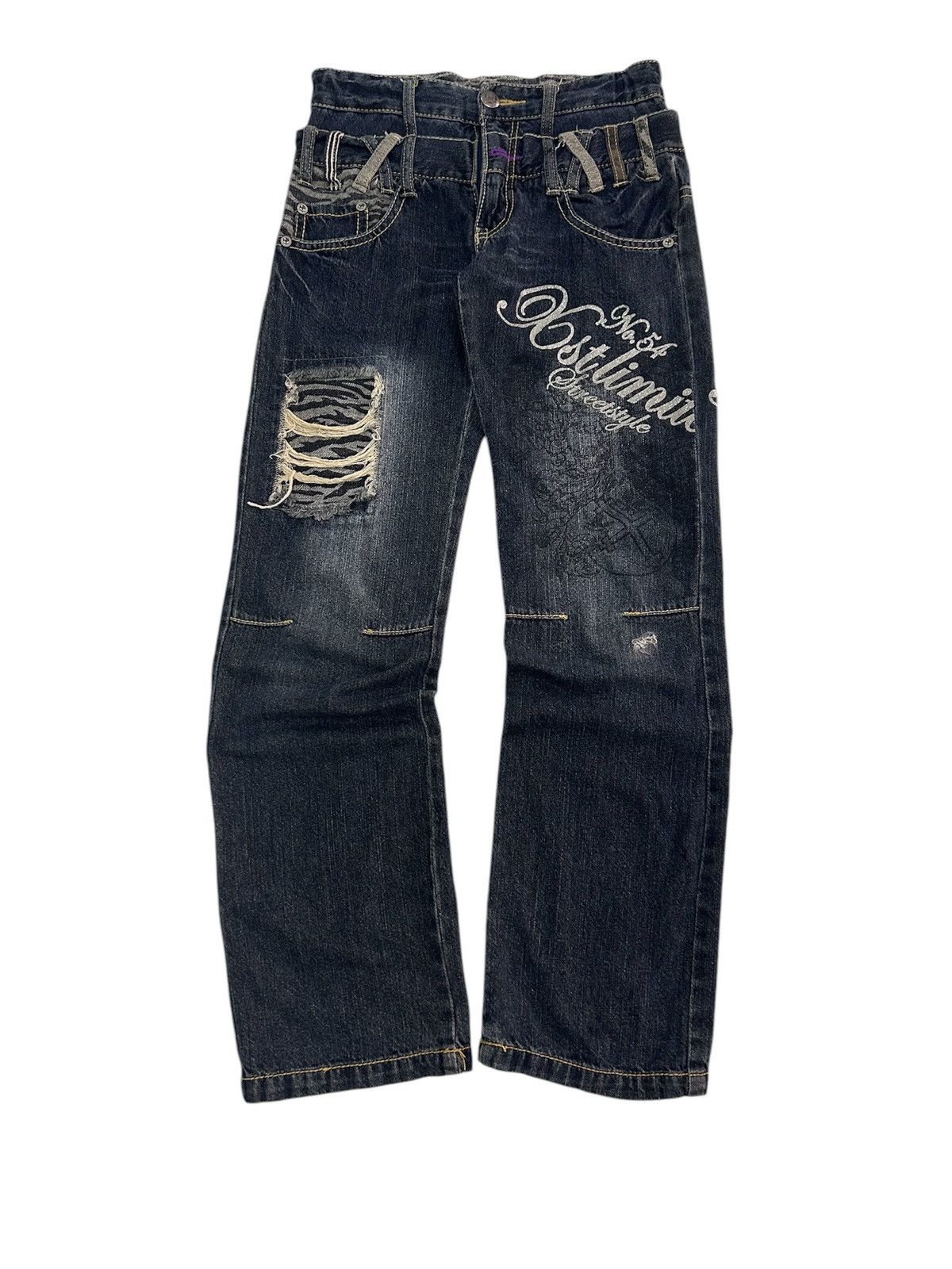 Japanese Brand × Vintage 💥Vintage Japanese Denim Distressed Punk Style Jeans Size US 28 / EU 44 - 1 Thumbnail