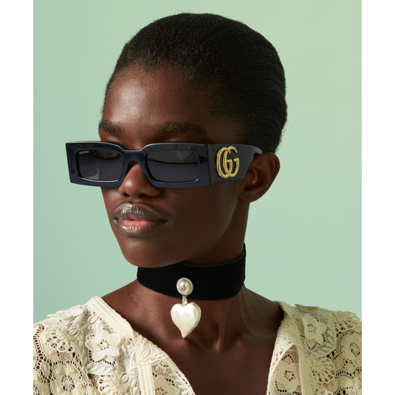 image of New Gucci Gg1425S Black Marmont Sunglasses $505, Women's
