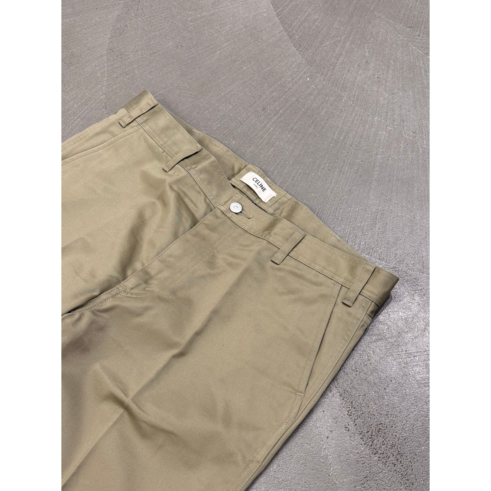Celine 2000s Celine wide-leg cotton chinos Size US 33 - 3 Thumbnail