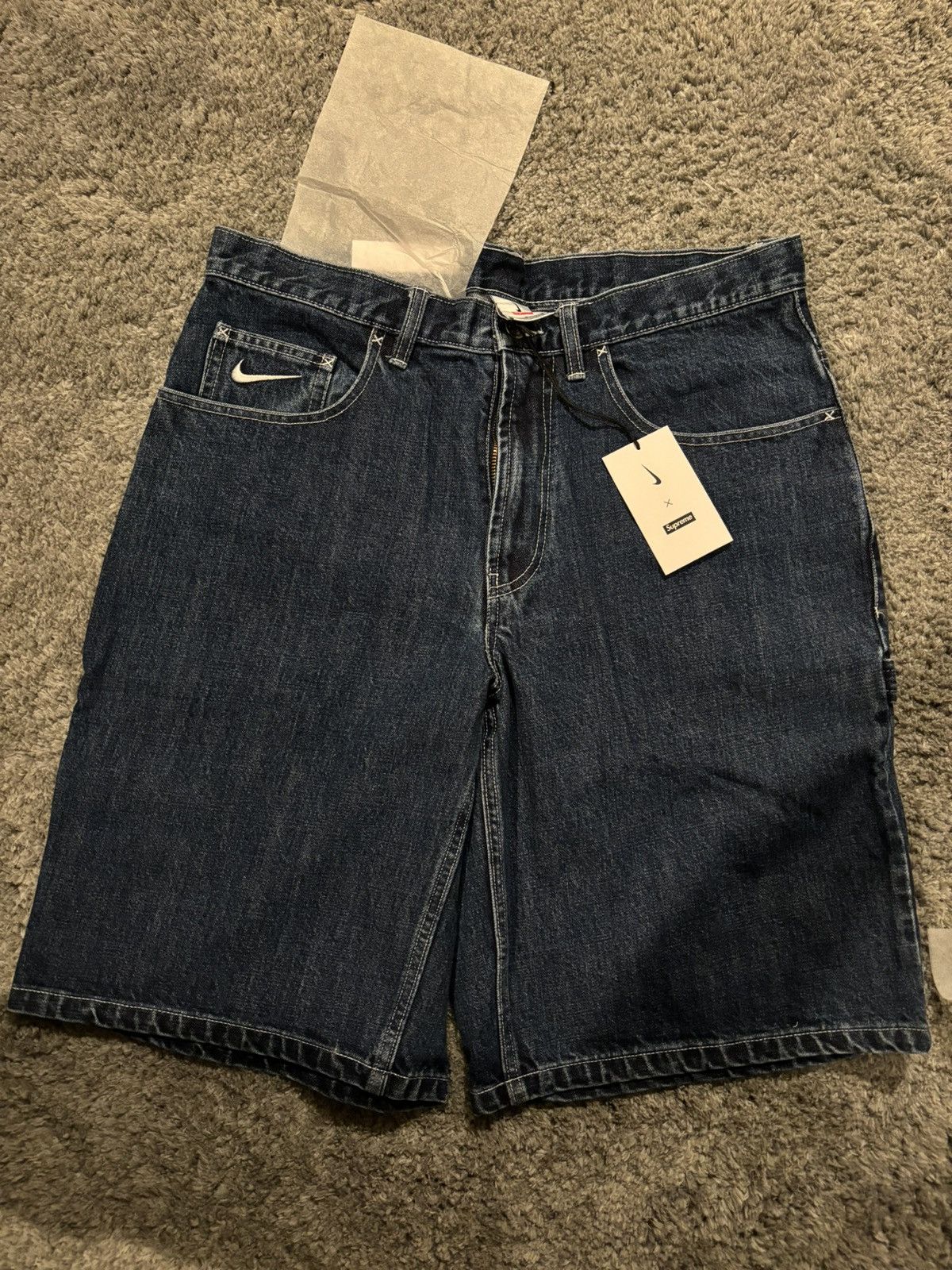 Supreme Supreme x Nike denim short indigo | Grailed