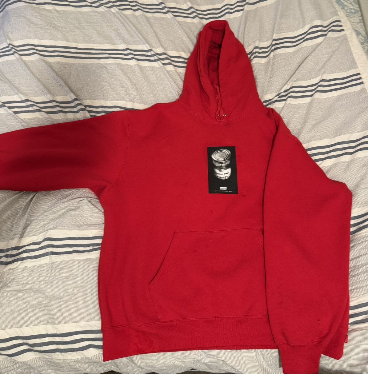 Supreme Supreme Hoodie Red Soup Can Pullover SS24 Size US XXL / EU 58 / 5 - 1 Thumbnail