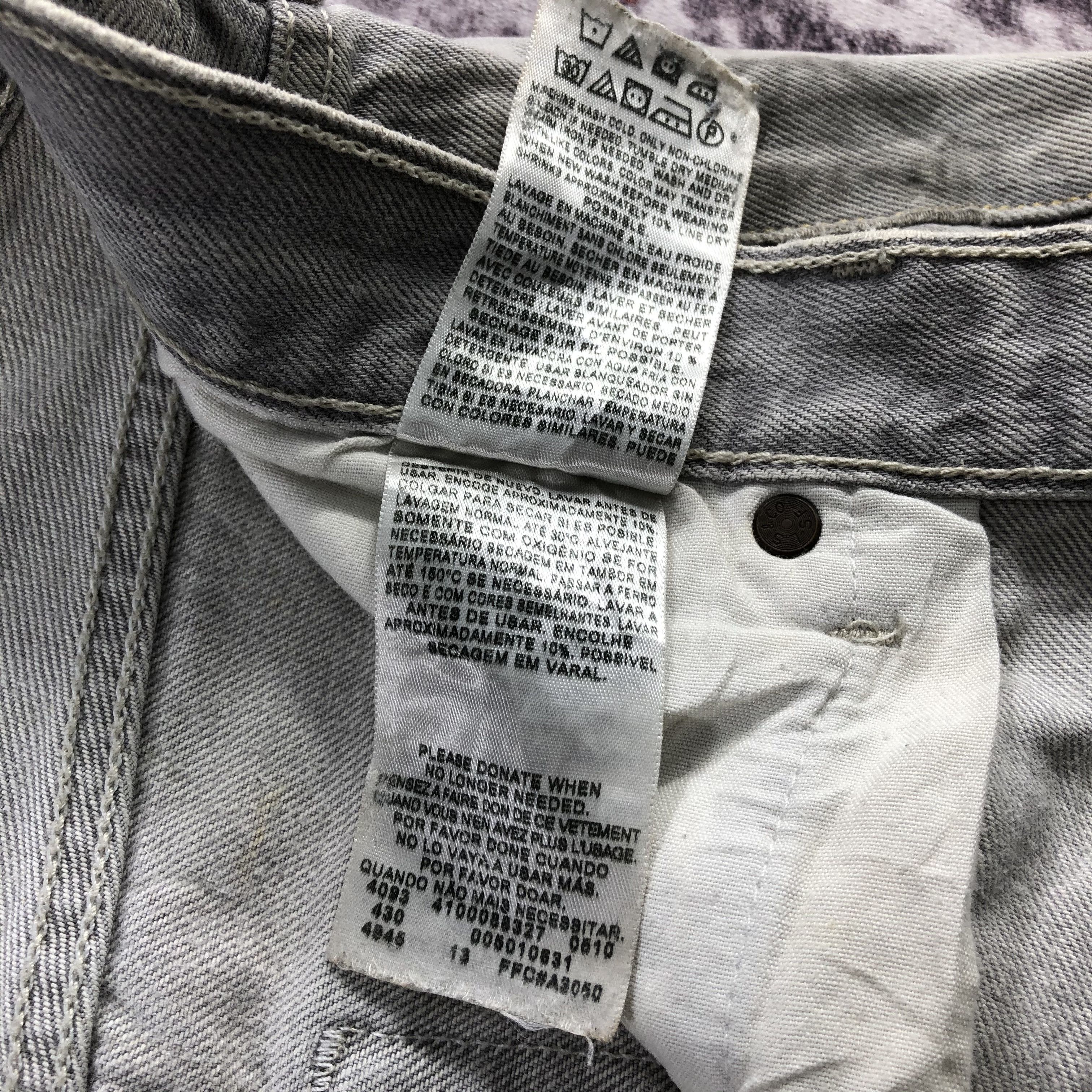 Levi's Vintage Ash Gray Levis 501 Jeans-JM2687 Size US 33 - 14 Thumbnail