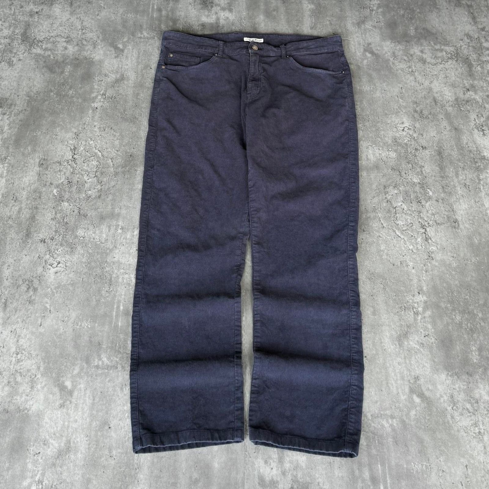 Designer × Peter Millar × Vintage Peter Millar Navy Blue Corduroy Essential Dress Pants Size US 36 / EU 52 - 2 Thumbnail
