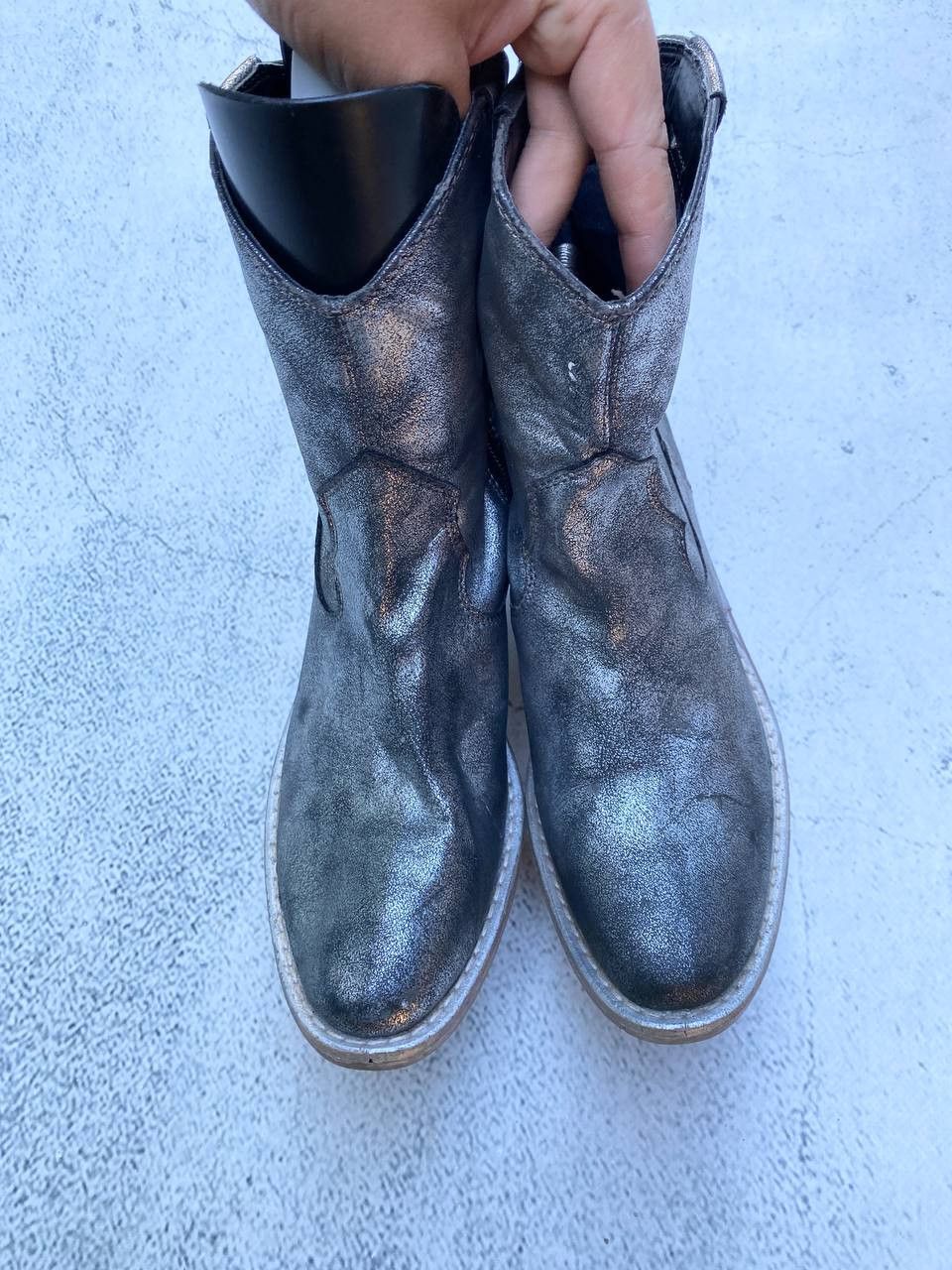 If Six Was Nine Vintage As 98 Rick Owens style Faded Cowboy Biker High Boots Size US 6 / EU 39 - 8 Thumbnail