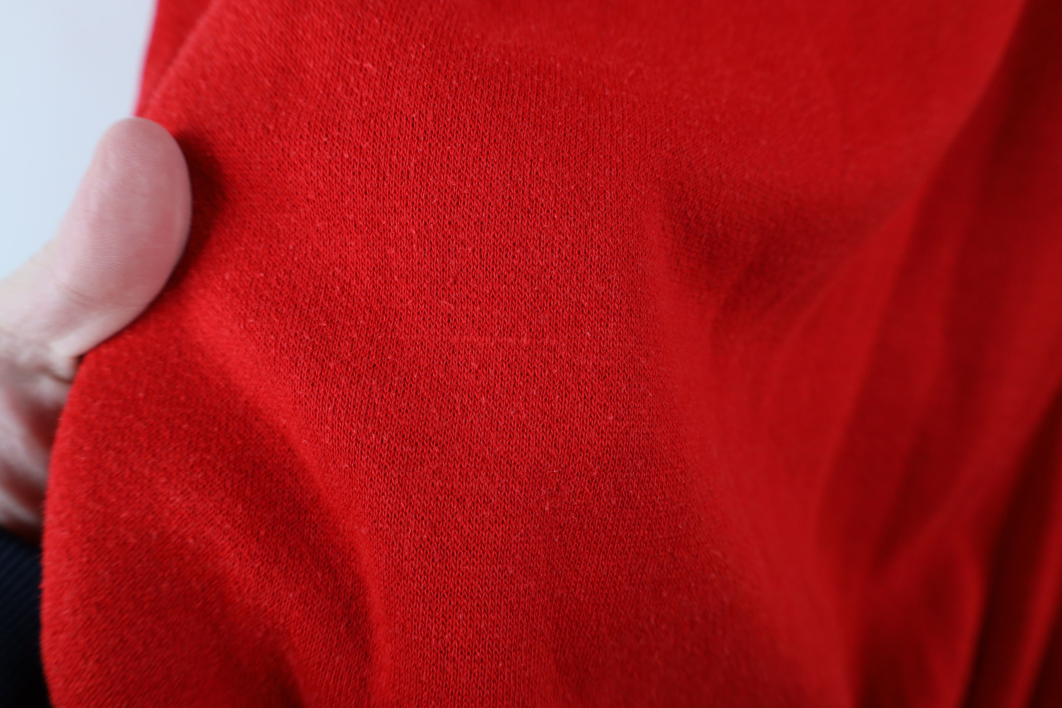 Vintage Vintage 70s 80s Streetwear Blank Raglan Sweatshirt Red USA Size XL / US 12-14 / IT 48-50 - 7 Thumbnail