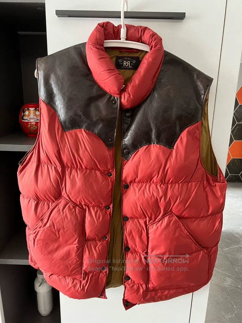 RRL Ralph Lauren RRL Ralph Lauren Down vest, vest, patchwork leather Size US M / EU 48-50 / 2 - 1 Thumbnail
