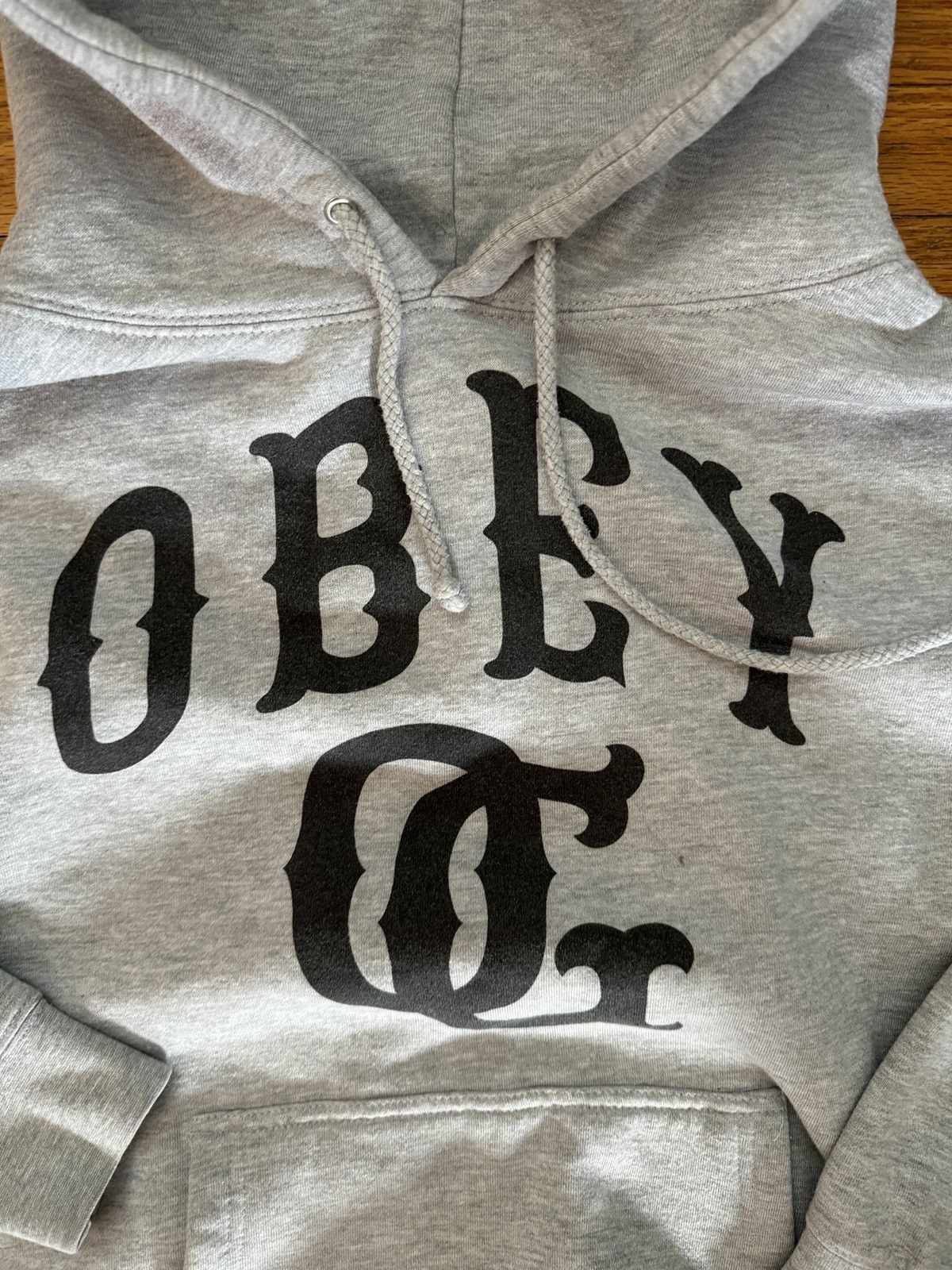 Obey × Vintage Obey Grey Hoodie Size S / US 4 / IT 40 - 3 Thumbnail