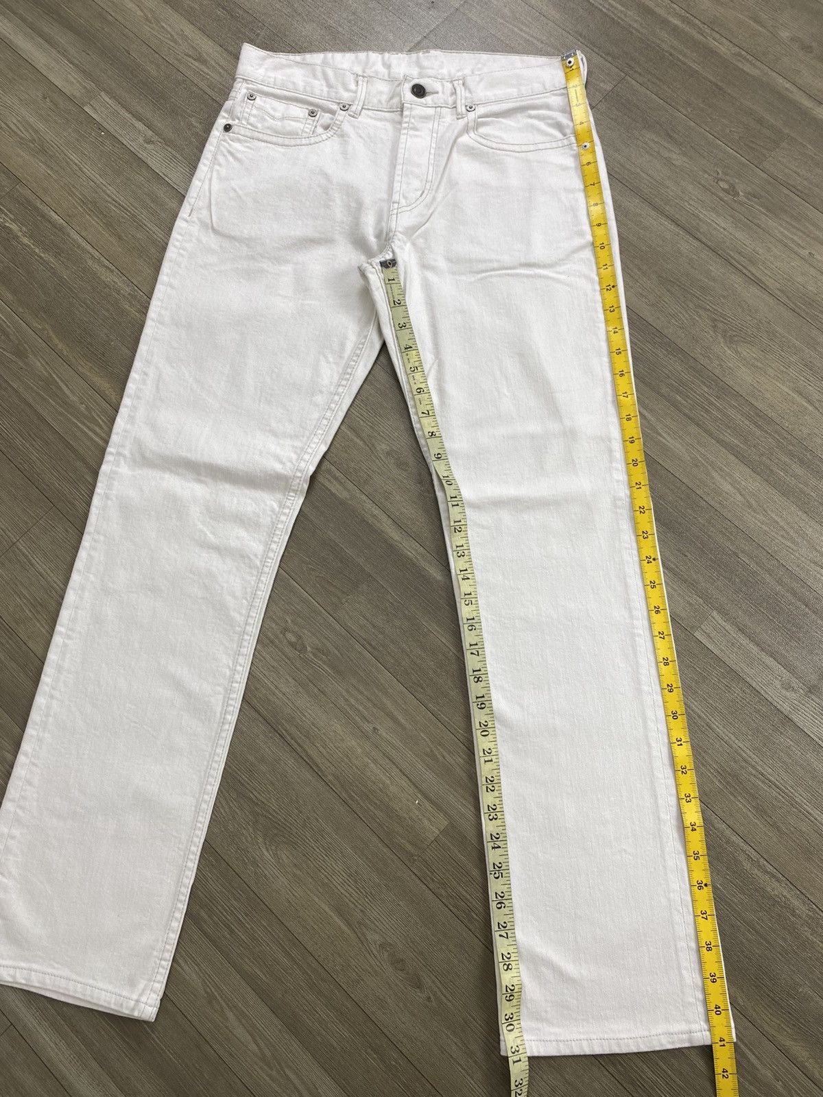 Burberry Vintage Burberry London White Straight Jeans Luxury Size US 30 / EU 46 - 19 Thumbnail
