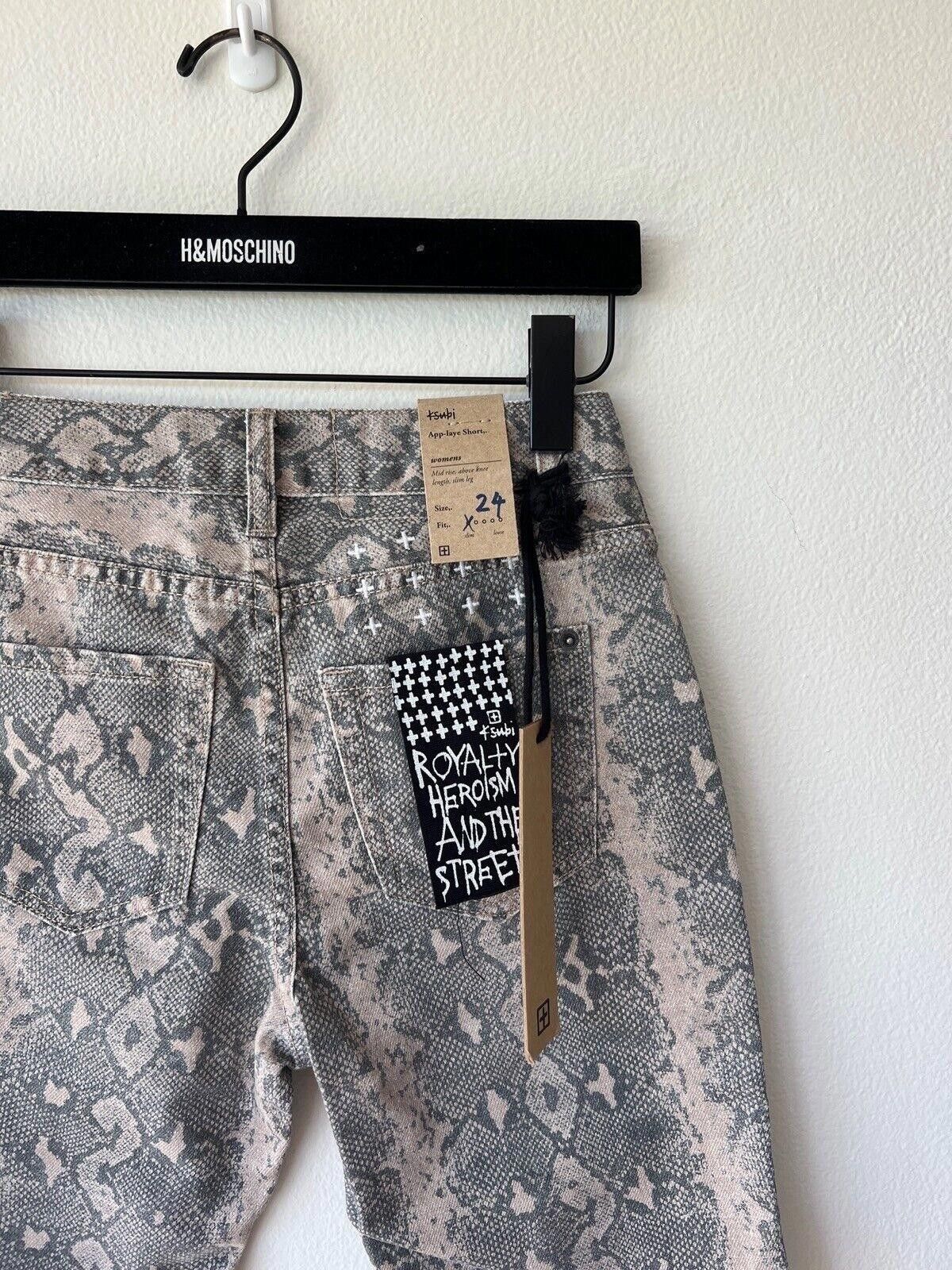 Ksubi new Ksubi womens denim short applaye snake small xs 24 6 Size 24" / US 00 / IT 34 - 6 Thumbnail