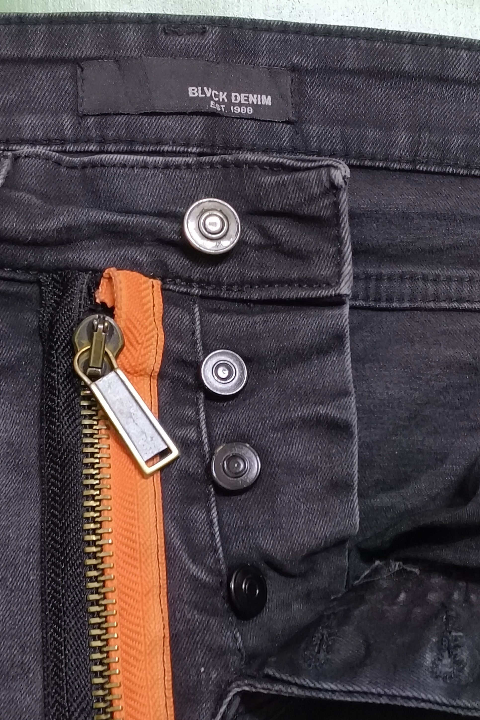 Japanese Brand BLVCK DENIM DISTRESSED ART JEANS SKINNY FIT Size US 30 / EU 46 - 8 Thumbnail