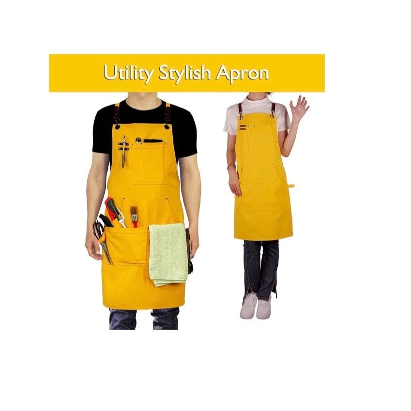 Other NWT Utility Yellow Tool Apron With Multi Pockets For Men & W Size ONE SIZE - 6 Thumbnail