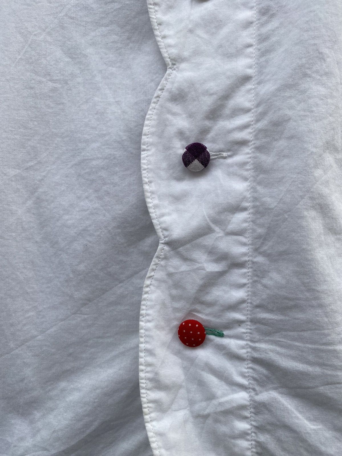 Frapbois Frapbois Half Multicolor Buttons Ups White Shirt Size M / US 6-8 / IT 42-44 - 6 Thumbnail