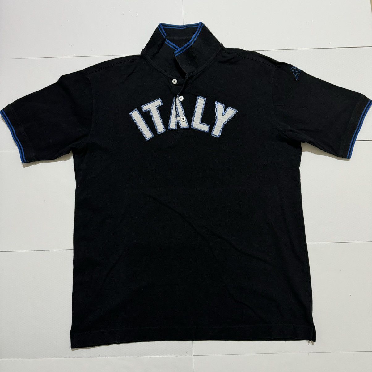 Kappa × Vintage Kappa Italy Men’s Black Polo Shirt Short Sleeve Size XL Size US XL / EU 56 / 4 - 1 Thumbnail