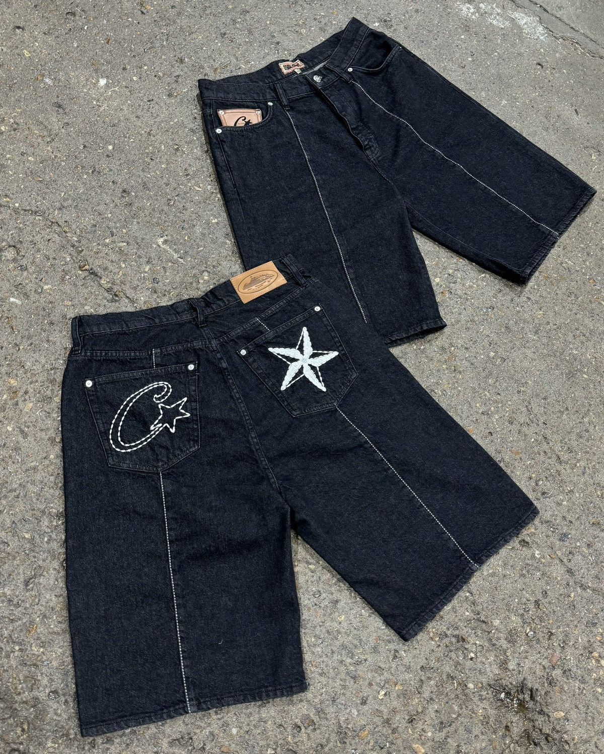 Corteiz C-Star Denim Shorts