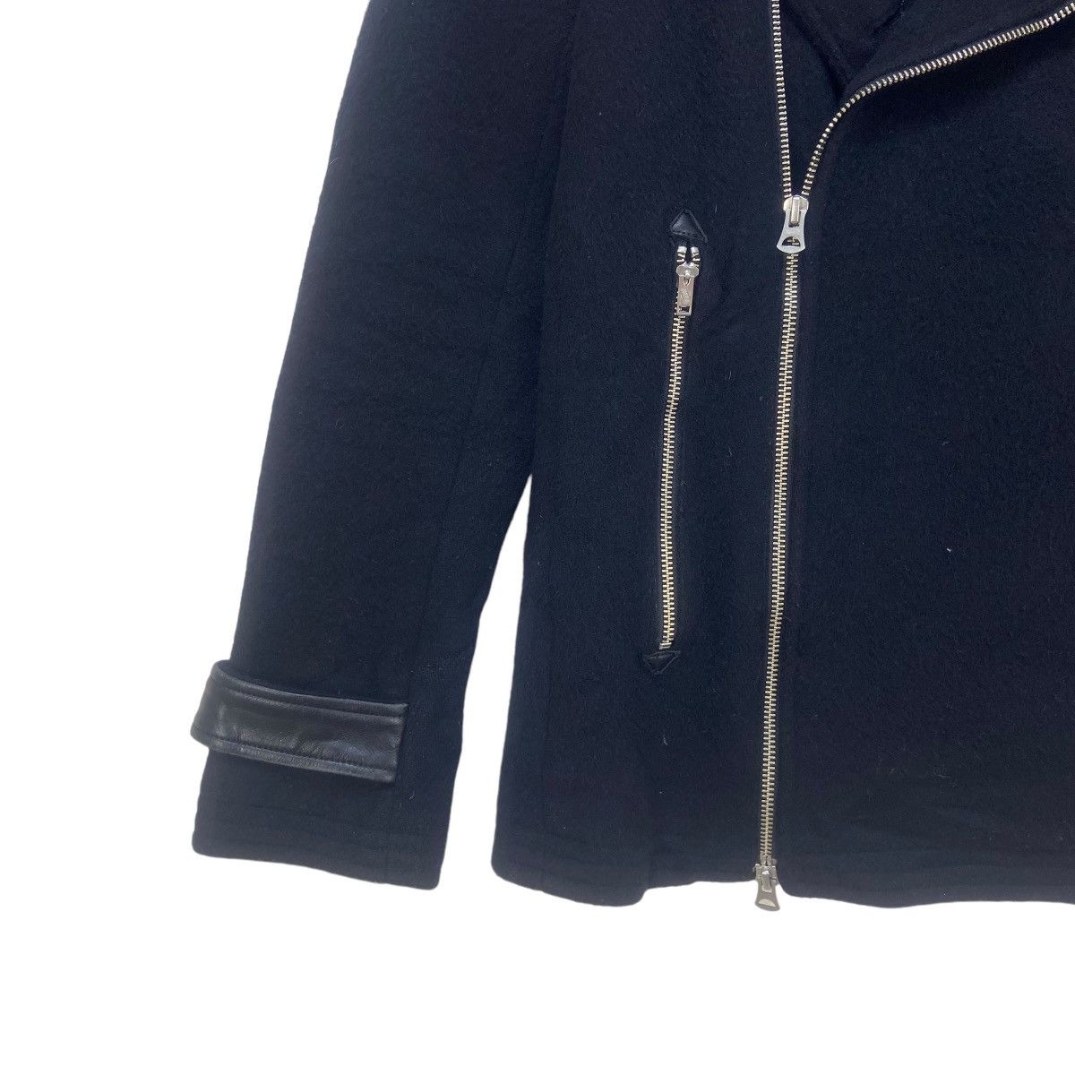 Giacometti Giacometti Biker Double Collar Wool Jacket Size US XS / EU 42 / 0 - 4 Thumbnail