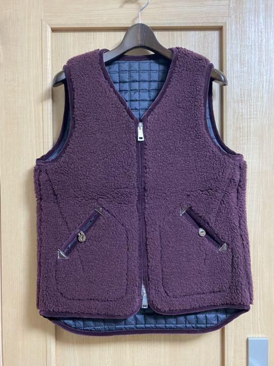 Number (N)ine Archive Reversible Quilted Down Fleece Vest Size US L / EU 52-54 / 3 - 3 Thumbnail