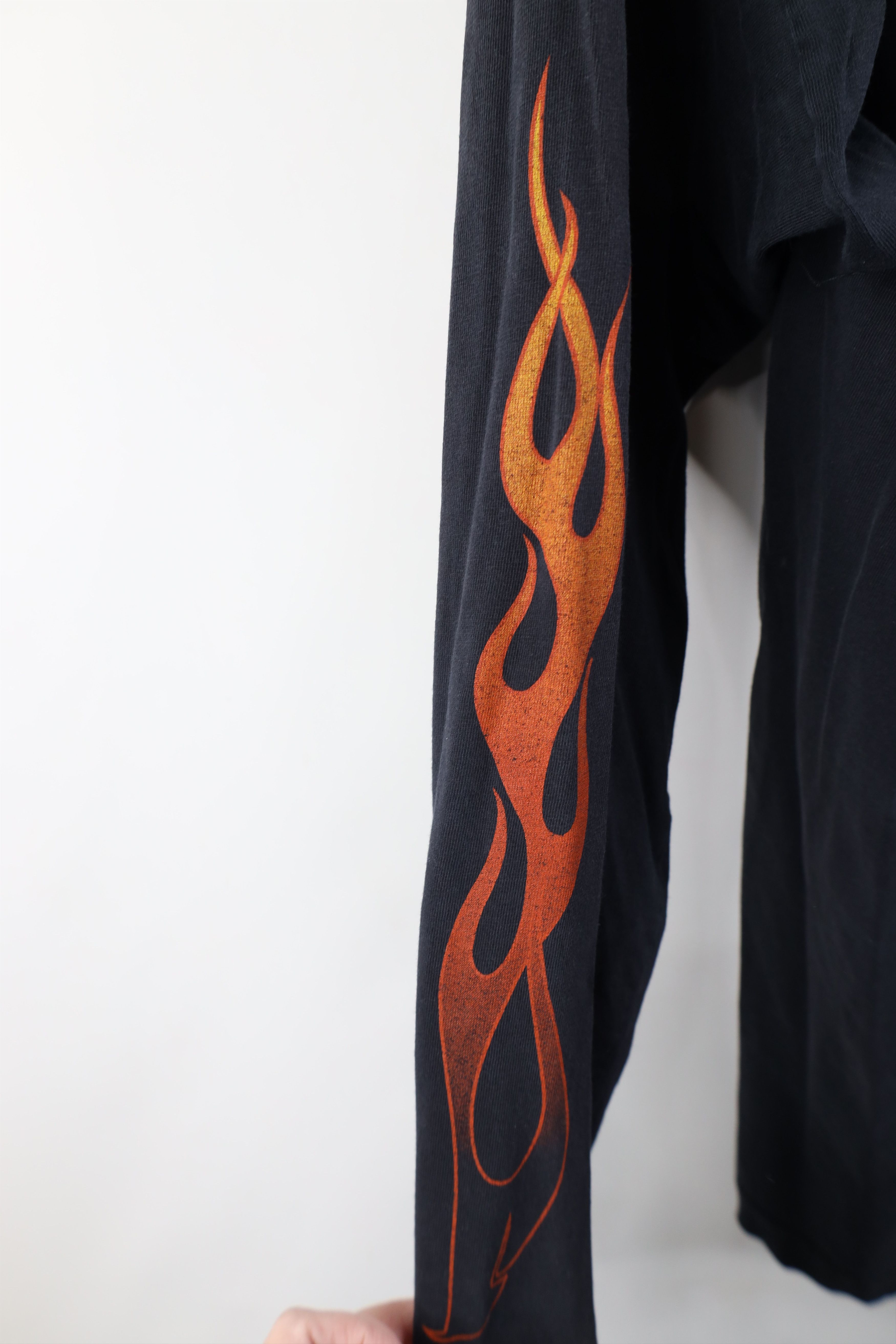 Harley Davidson Vintage Y2K Harley Davidson Flames Long Sleeve T-Shirt USA Size US XL / EU 56 / 4 - 13 Thumbnail