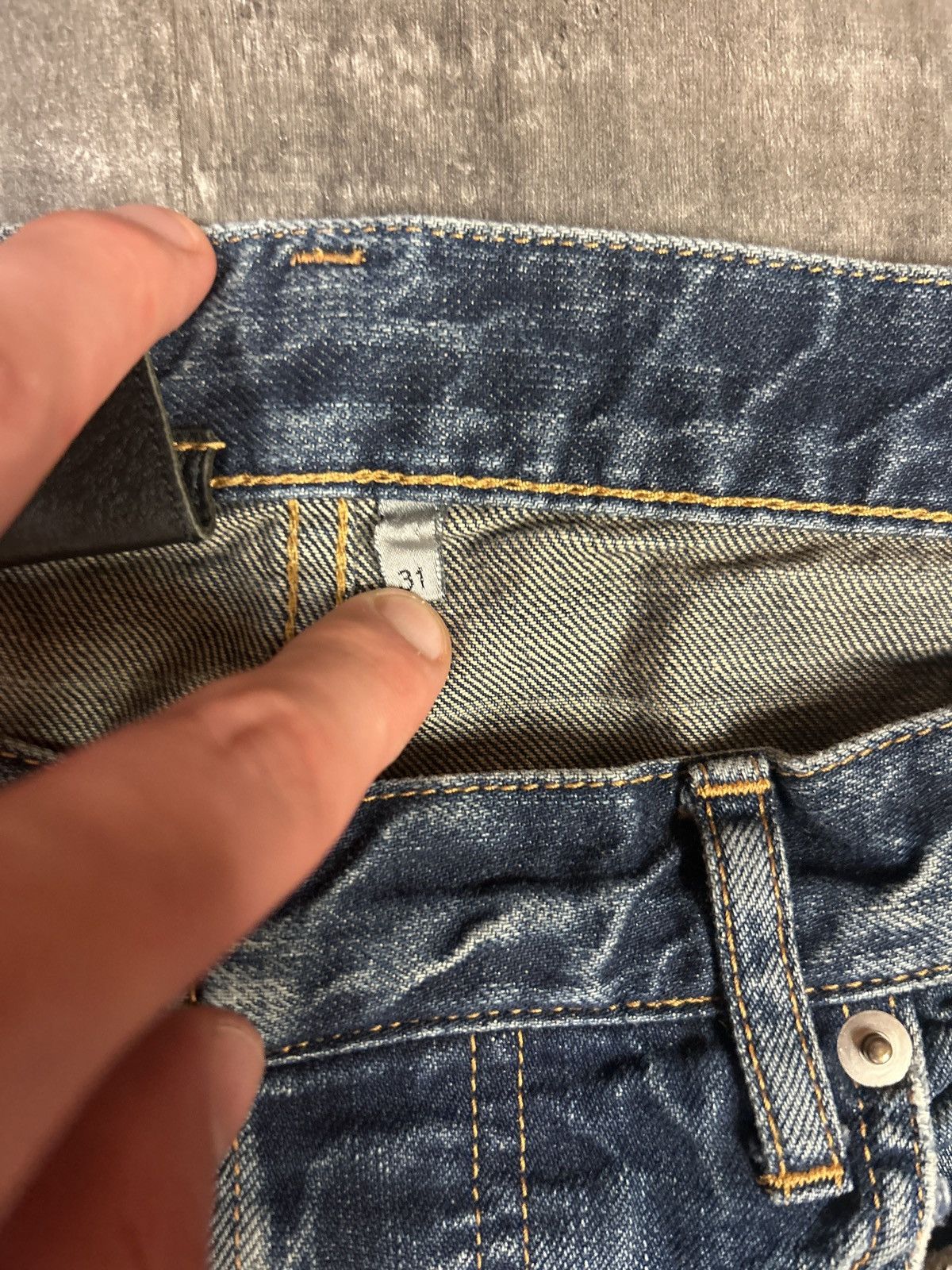Dior Hedi Distressed Washed Blue Denim Size US 31 - 7 Thumbnail