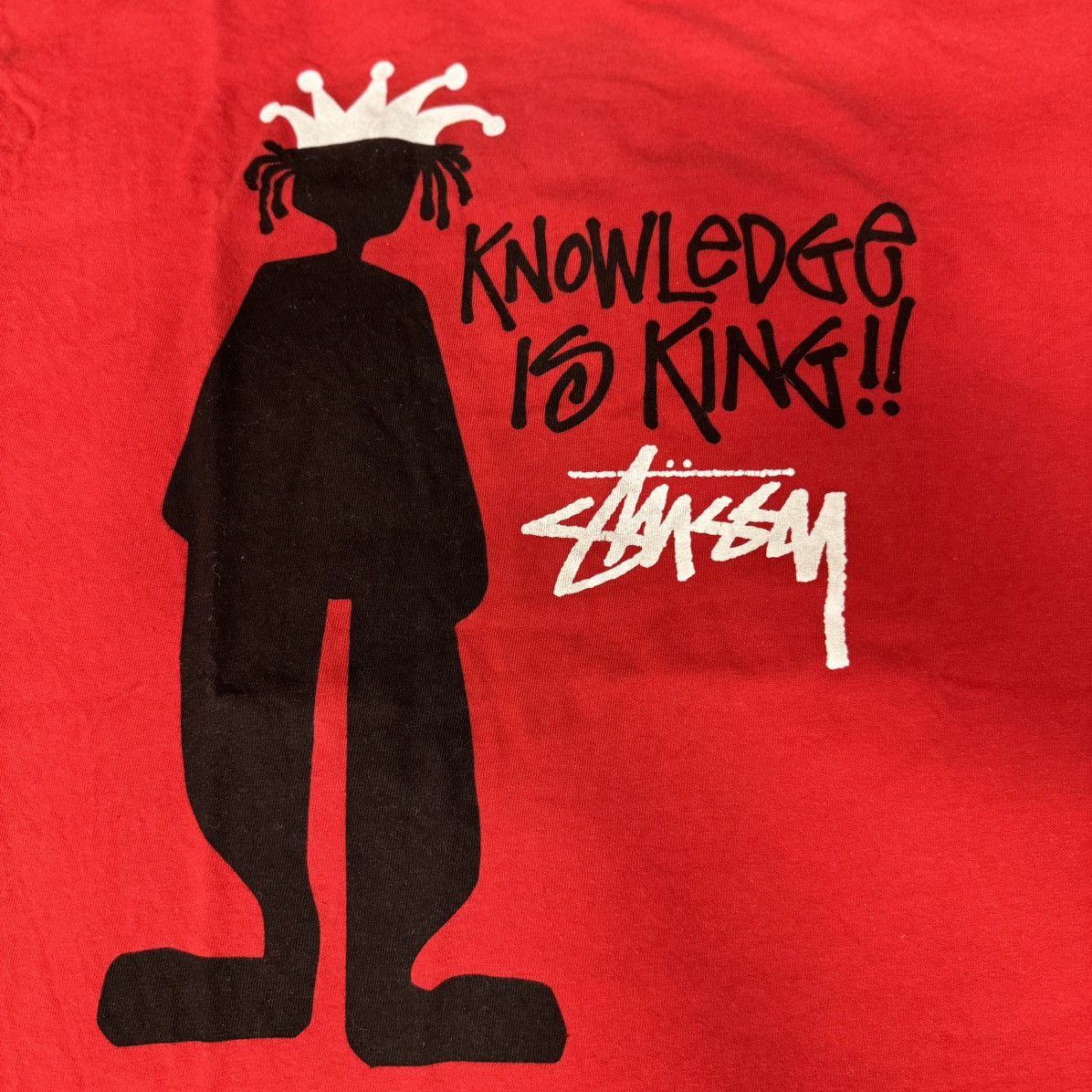 Stussy STUSSY KNOWLEDGE IS KING TEE RED Size US M / EU 48-50 / 2 - 3 Thumbnail