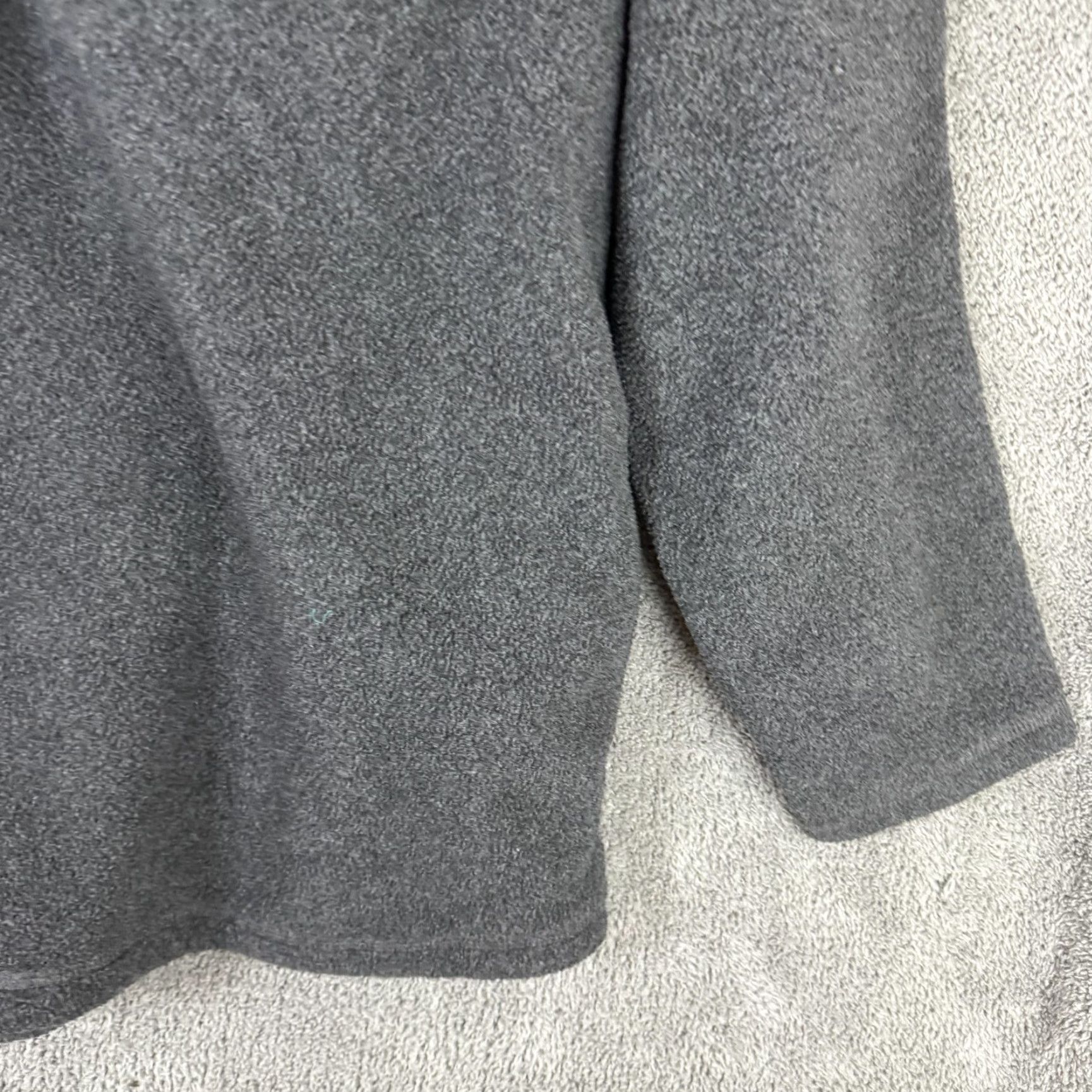 Speedo Speedo Jacket Mens XL Gray 1/4 Zip Fleece Collar Pocket Adjustable Hem Pullover Size US XL / EU 56 / 4 - 3 Thumbnail